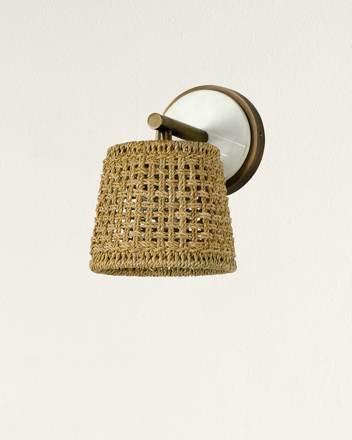 Shop Palecek Winslow Sconce In Marble/ Brass