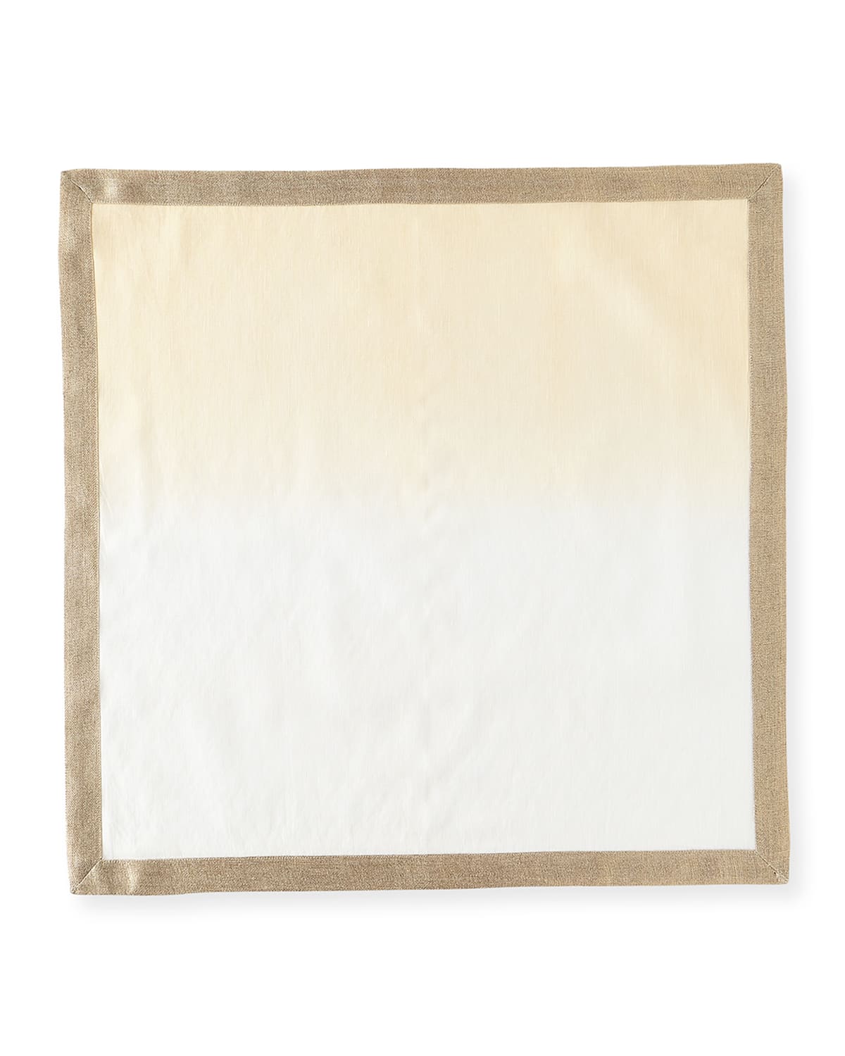 Shop Kim Seybert Dip-dye Napkin In White/beige