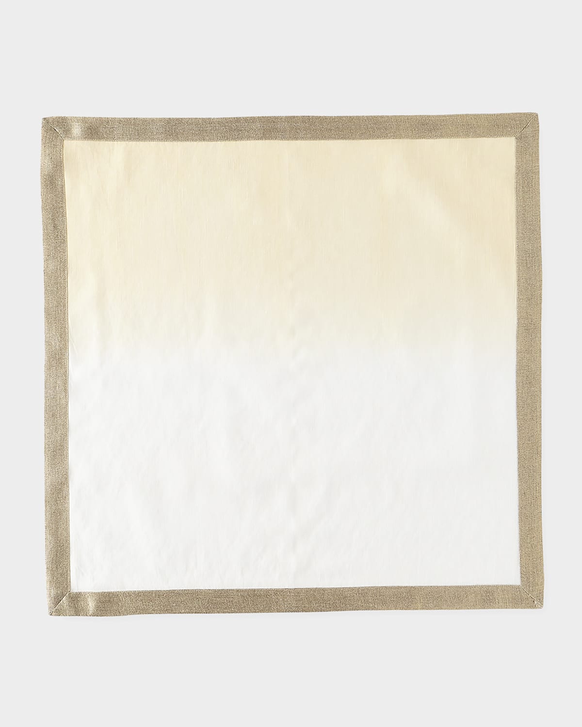 Shop Kim Seybert Dip-dye Napkin In White/beige