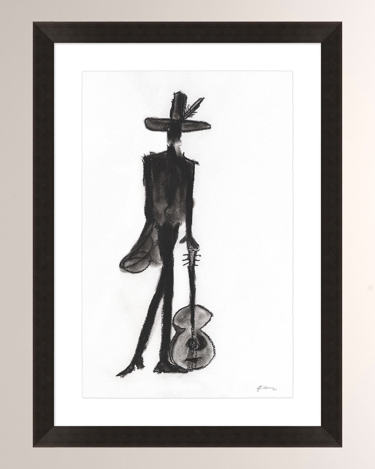 Wendover Art Group Road Musician Giclee Print