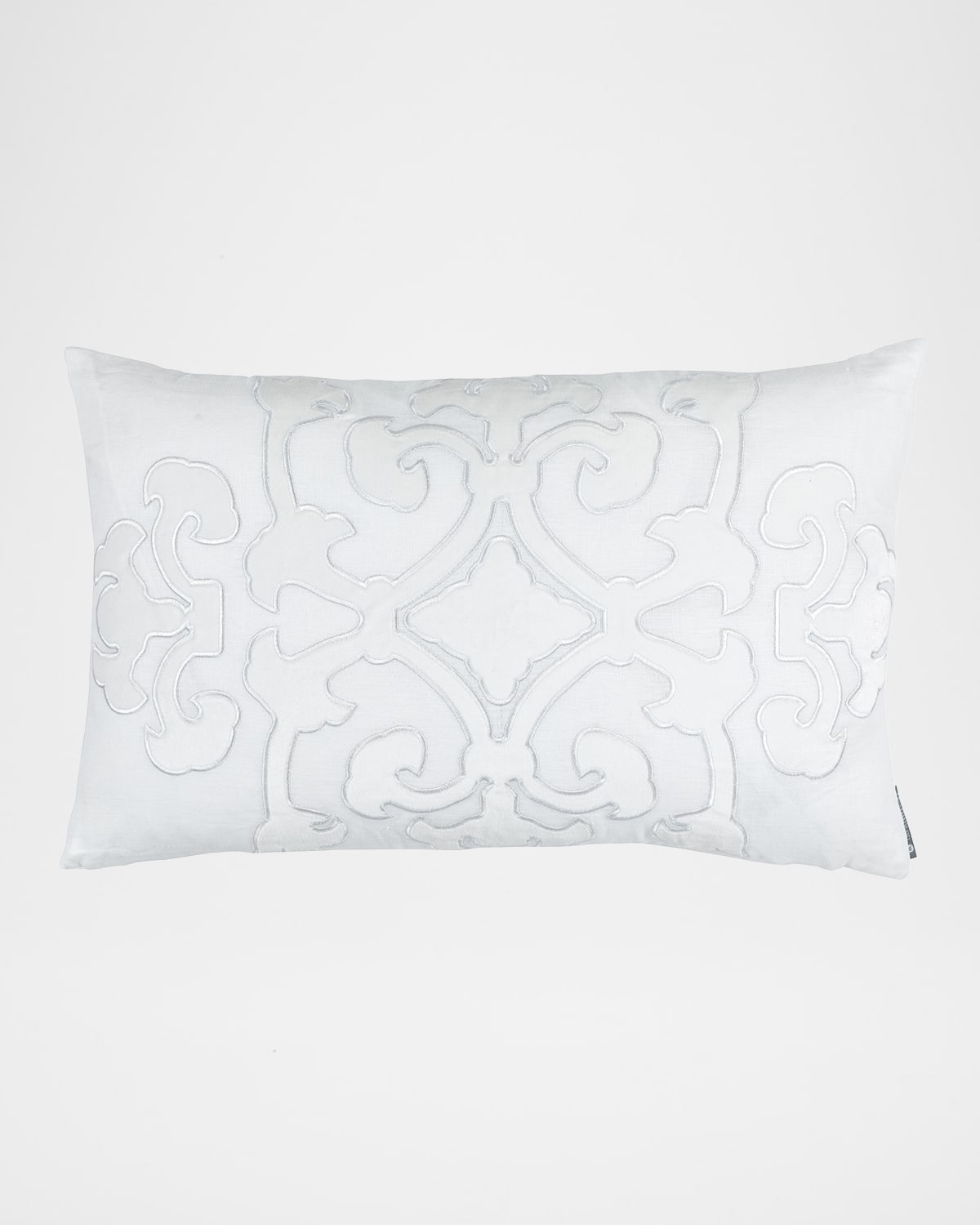 Lili Alessandra Annie Small Rectangular Pillow In White