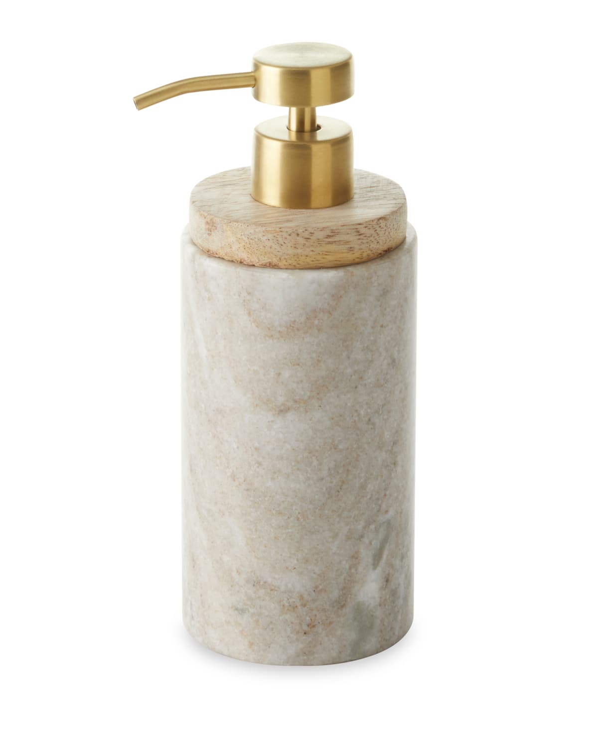 Kassatex San Marino Lotion Dispenser In Beige Marble &amp; Wo