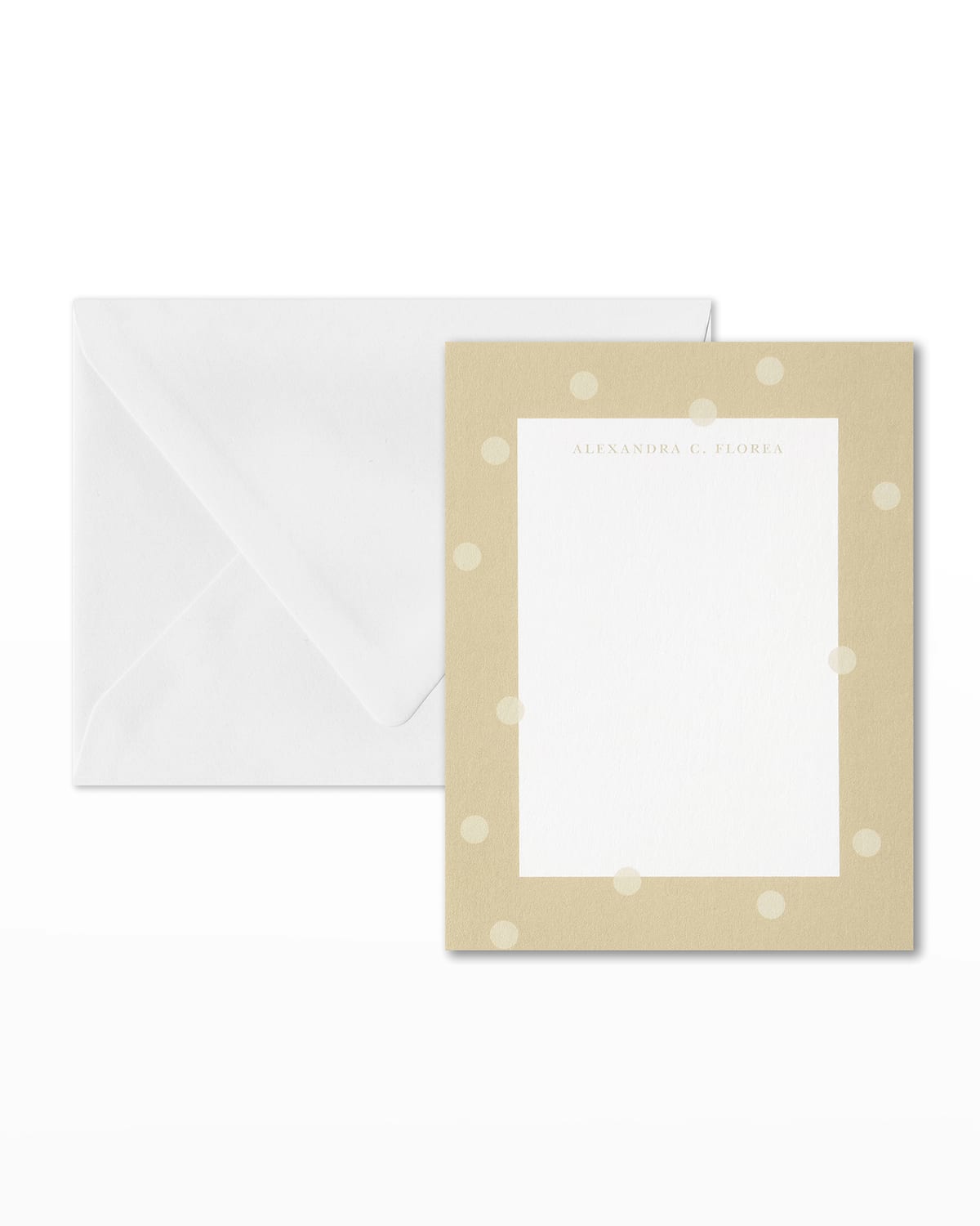 Shop Carlson Craft Floating Dots Note Card In White Smooth 130 Lb.