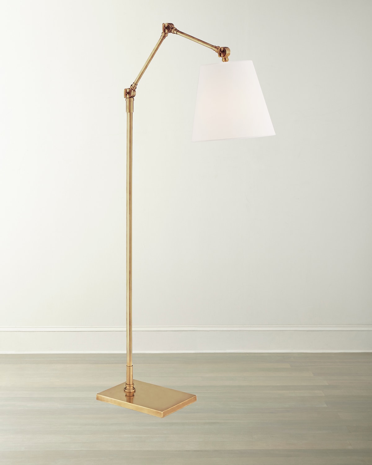 Shop Visual Comfort Signature Graves Articulating Floor Lamp By Suzanne Kasler In Gold