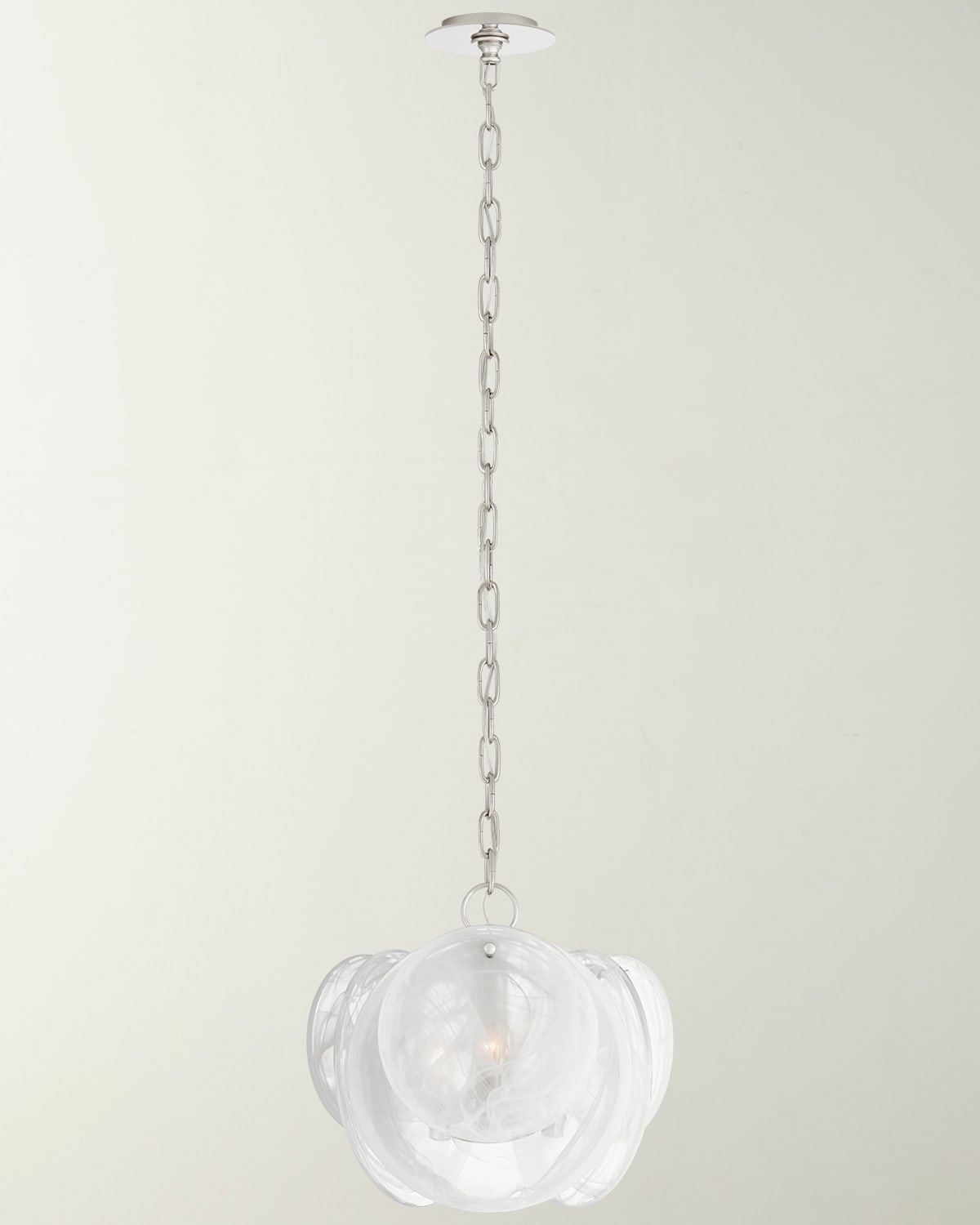 Shop Visual Comfort Signature Loire Petite Chandelier By Aerin In Silver