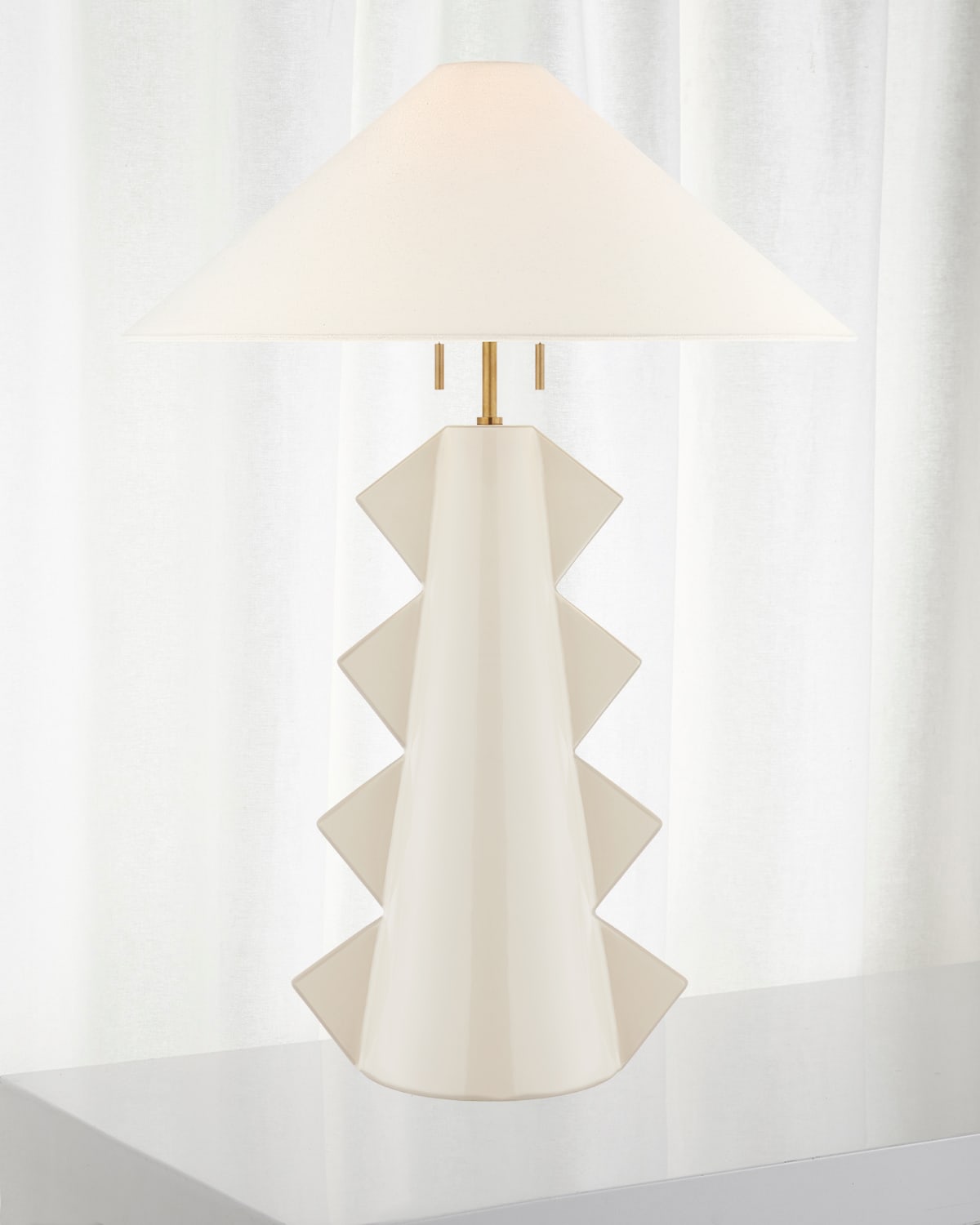 Shop Visual Comfort Signature Senso Large Table Lamp By Kelly Wearstler In Natural