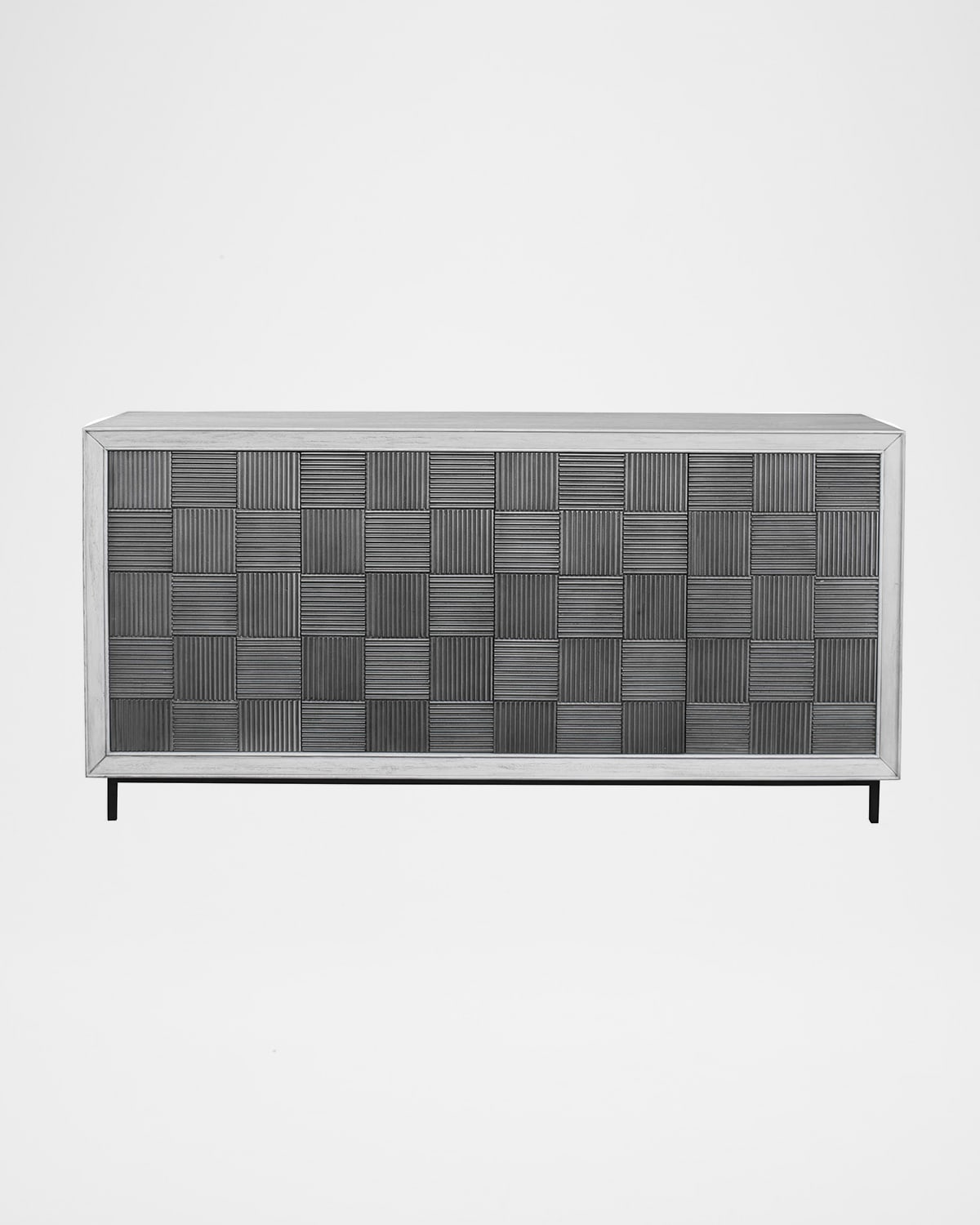 The Uttermost Co Noah Console Cabinet In Pewter Gray 