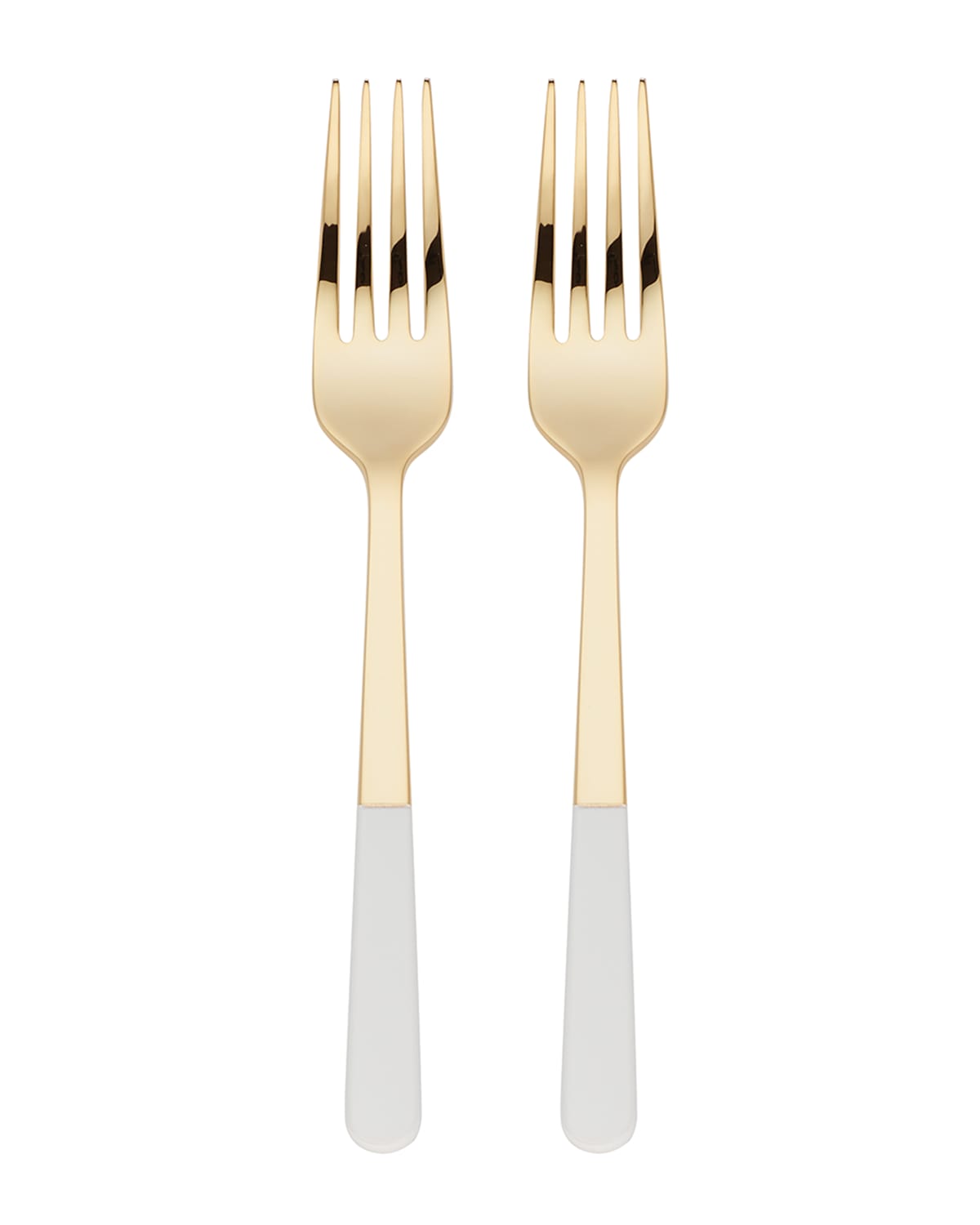 Shop Kate Spade With Love 2-piece Tasting Fork Set In Metallic