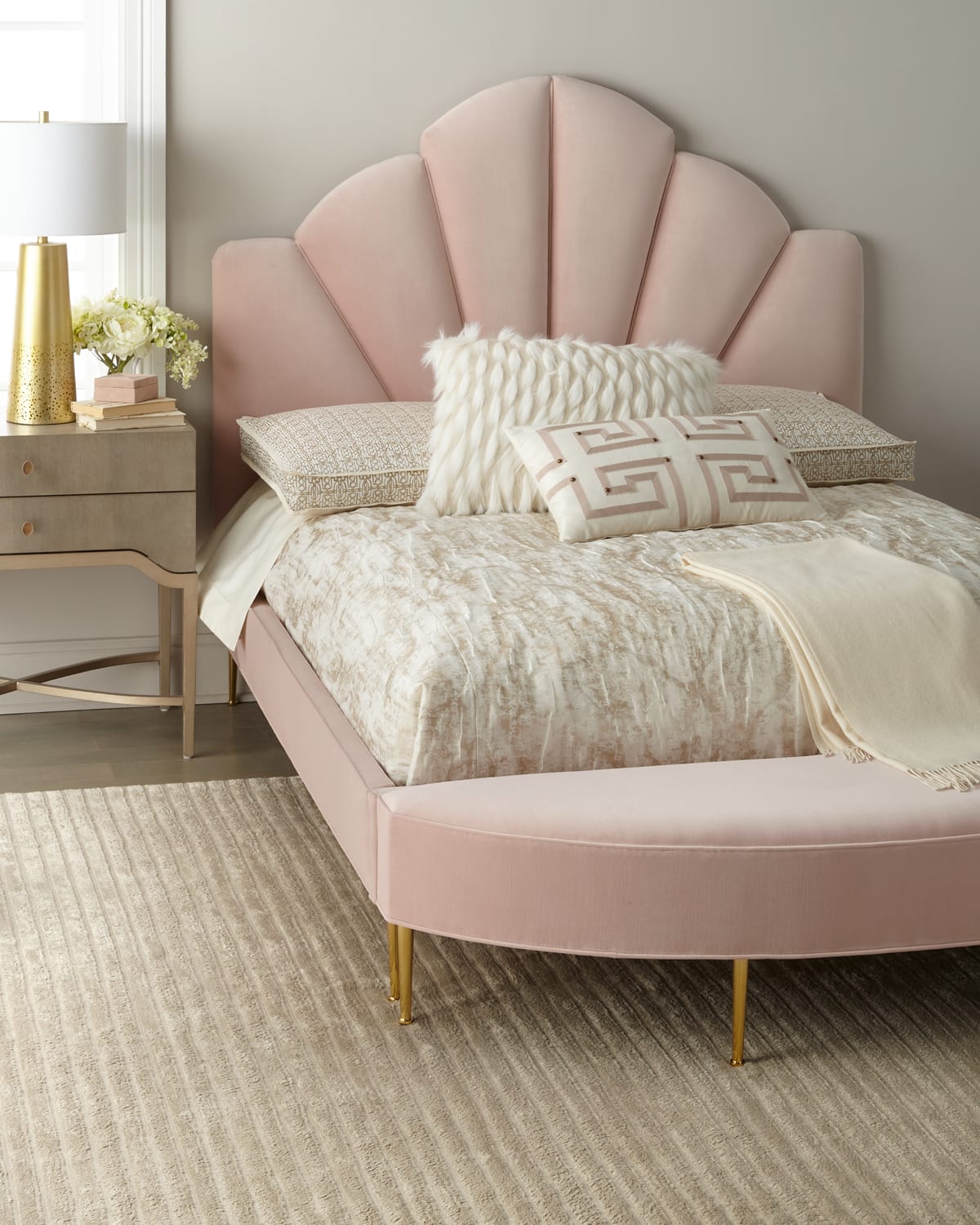 Haute House Kennedy Queen Bed In Blush