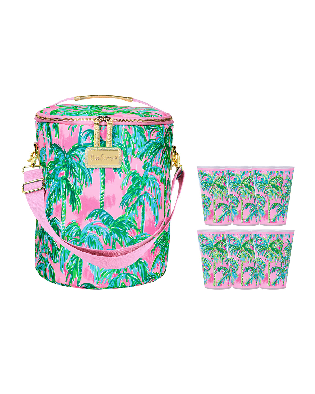 Lilly Pulitzer Suite Views Beach Cooler & Pool Cups Set