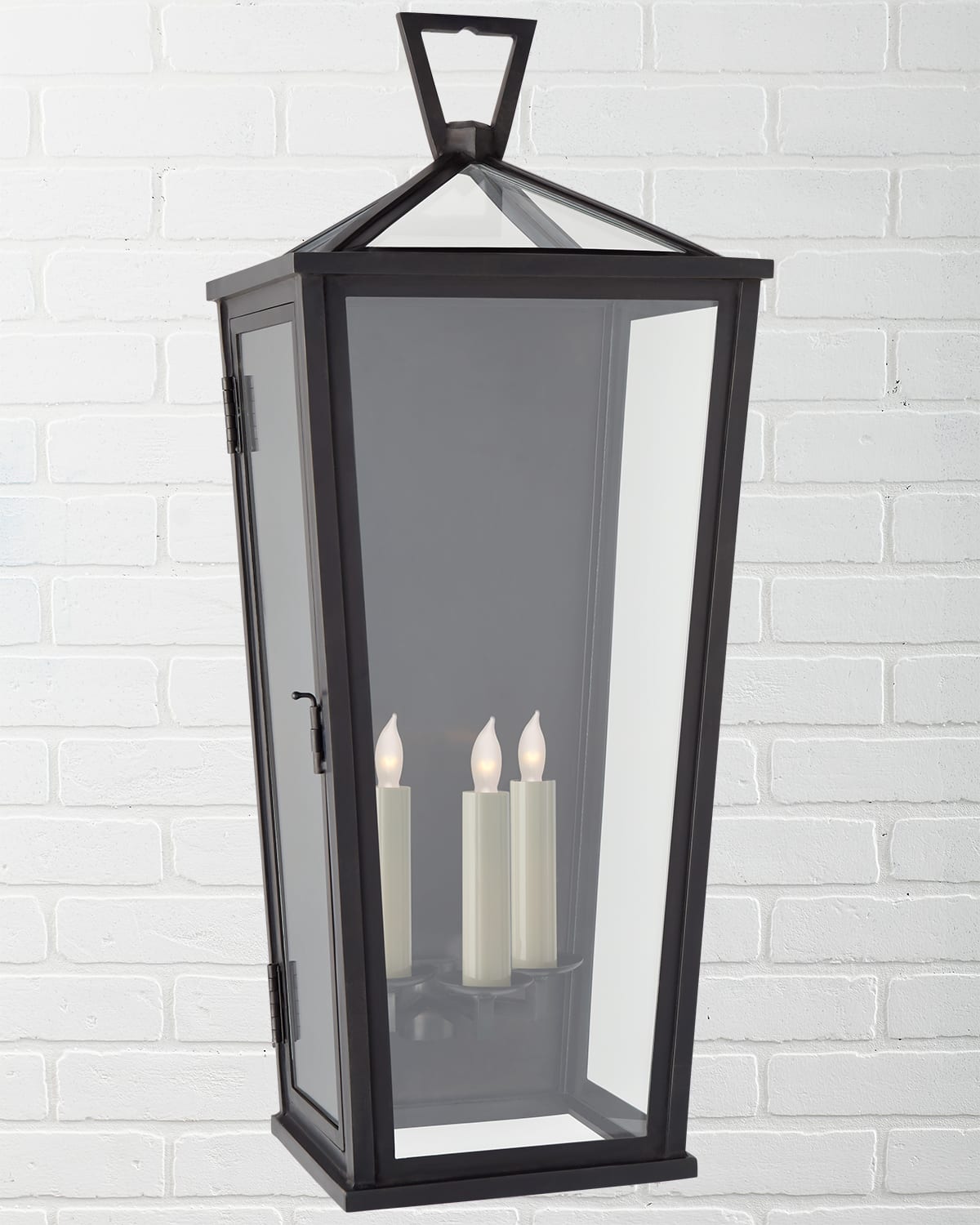 Chapman & Myers For Visual Comfort Signature Darlana Large Tall 3/4 Wall Lantern By Chapman & Myers