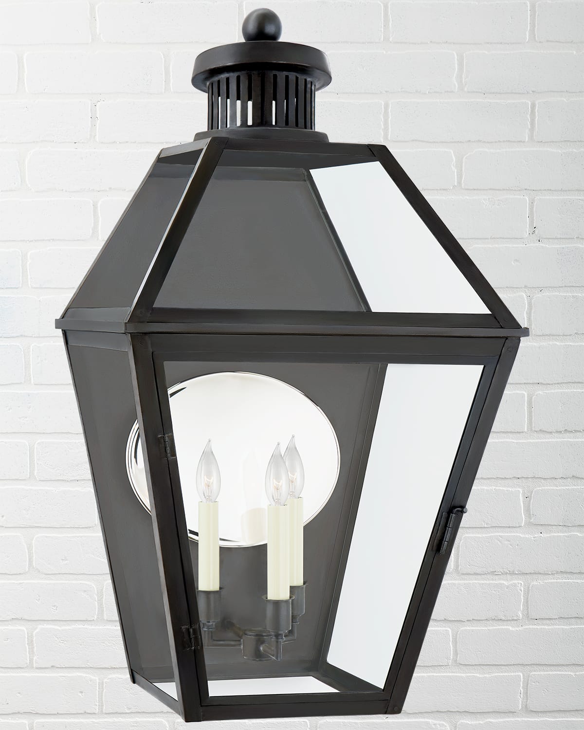 Chapman & Myers For Visual Comfort Signature Stratford Large 3/4 Wall Lantern By Chapman & Myers