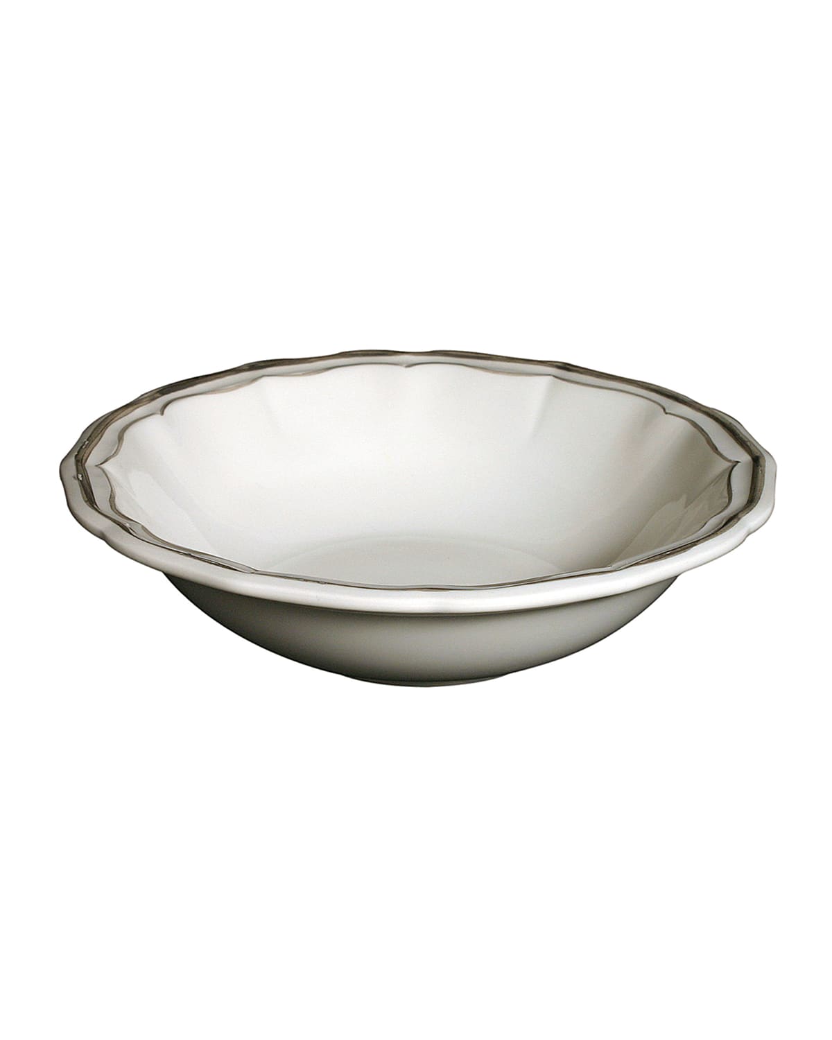 Gien Filet Cereal Bowl In Taupe