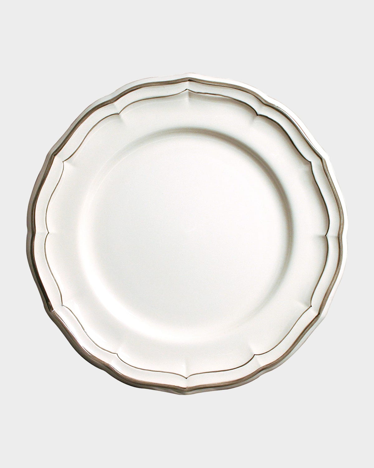 Gien Filet Dinner Plate In Taupe
