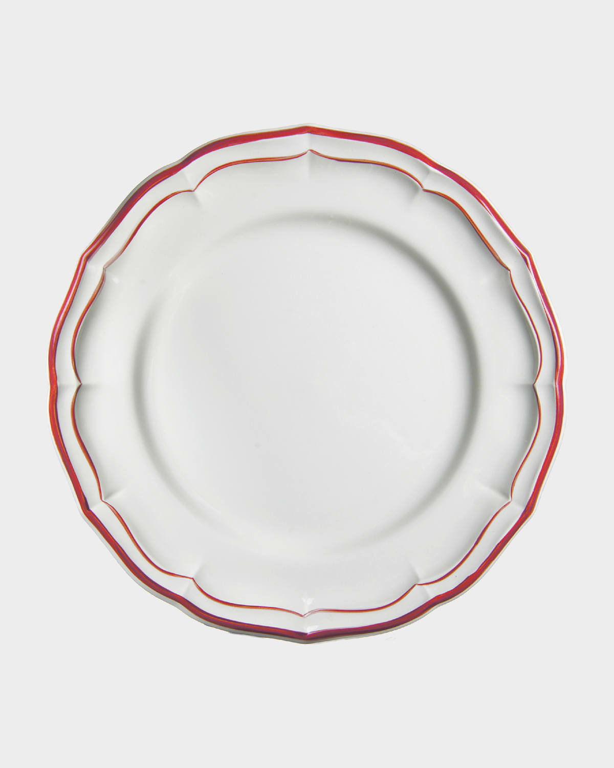 Gien Filet Dinner Plate In Red
