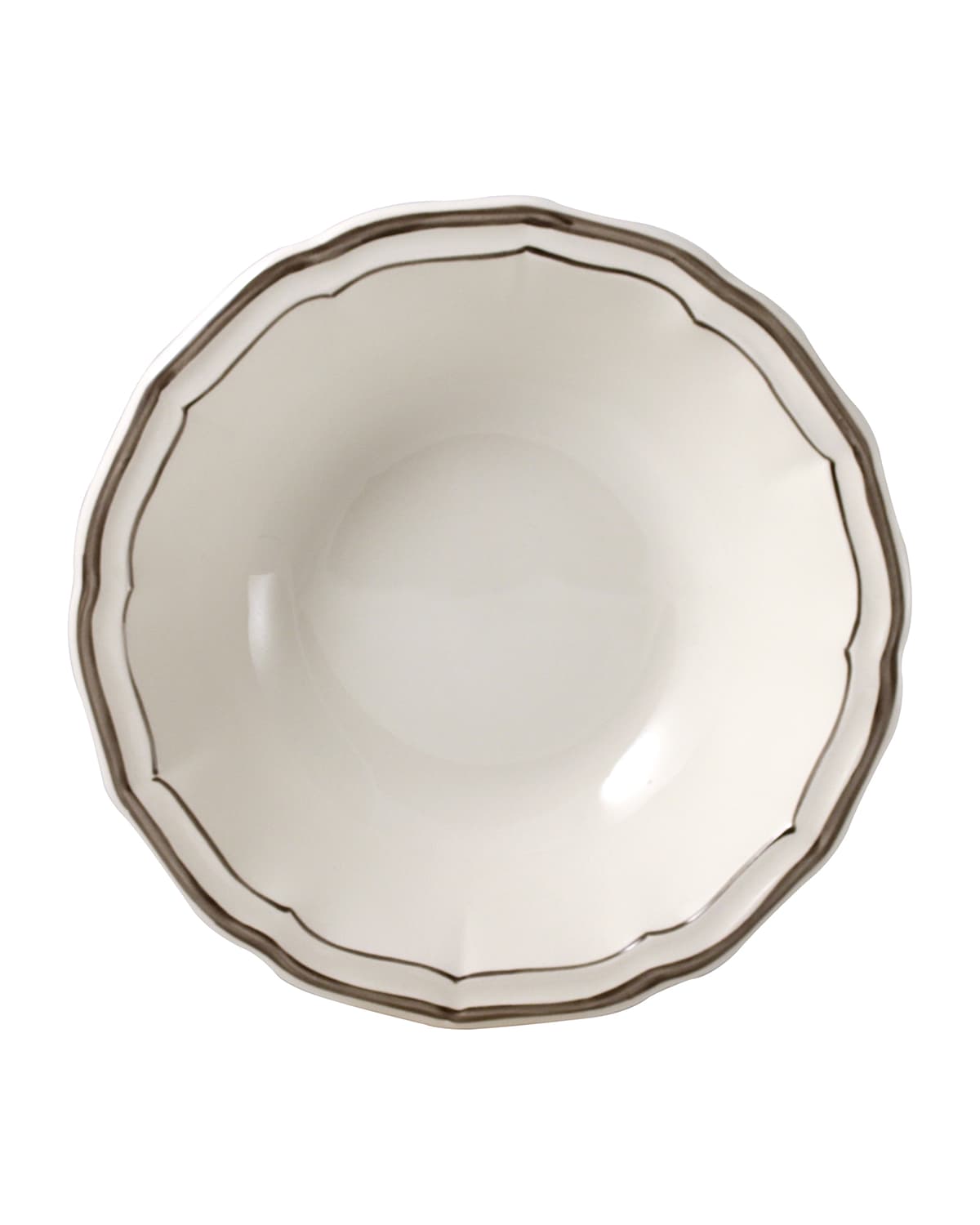 Shop Gien Filet Rim Soup Bowl In Taupe