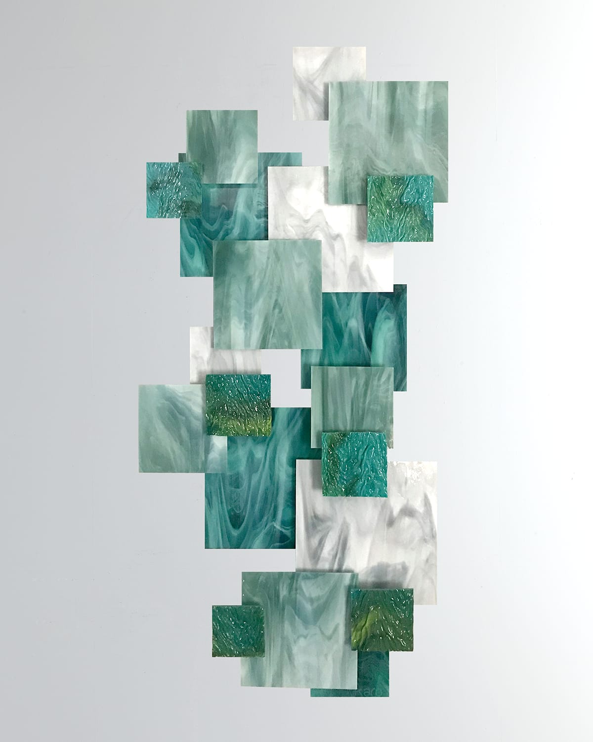 Shop Karo Studios Coral Vertical Glass Wall Sculpture In Multi
