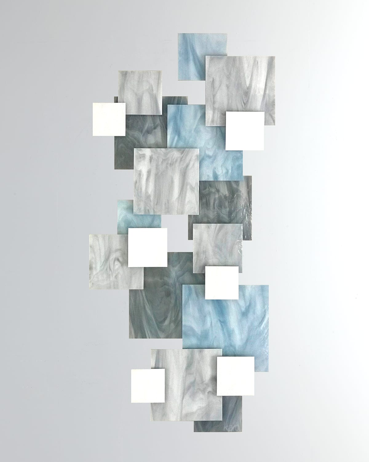 Shop Karo Studios Glacial Vertical Glass Wall Sculpture In Multi