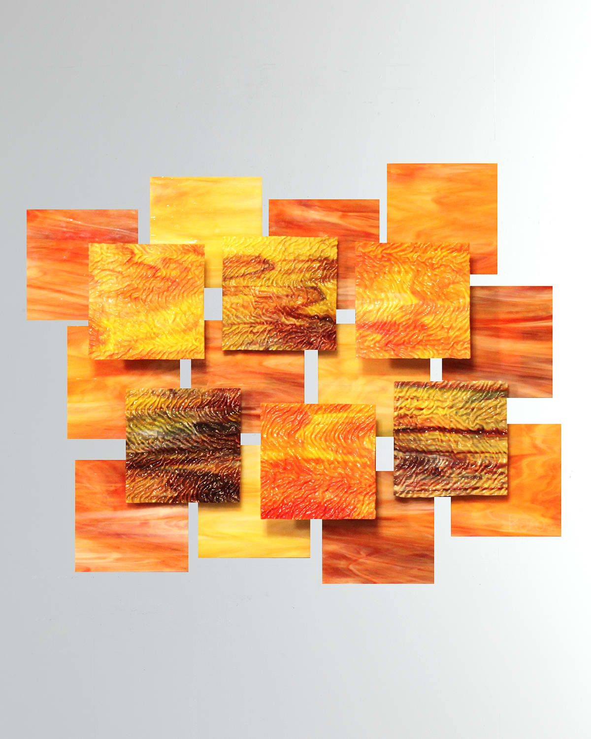 Shop Karo Studios Autumn Glass Wall Sculpture In Multi