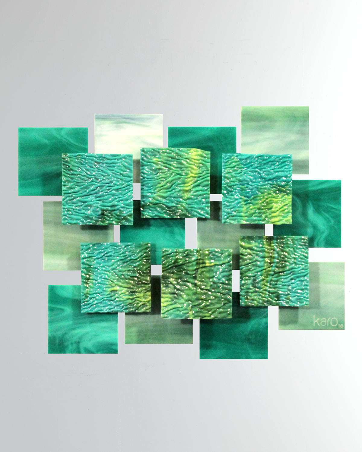 Shop Karo Studios Coral Glass Wall Sculpture In Multi