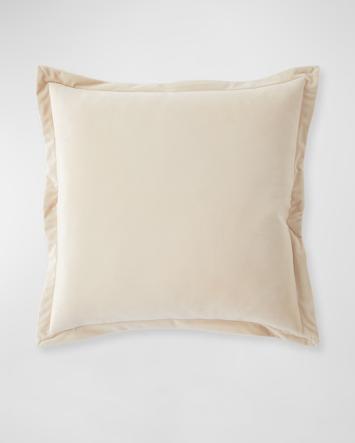 Austin Horn Collection Thalia Velvet Feather/down Pillow, Ivory In Ivory