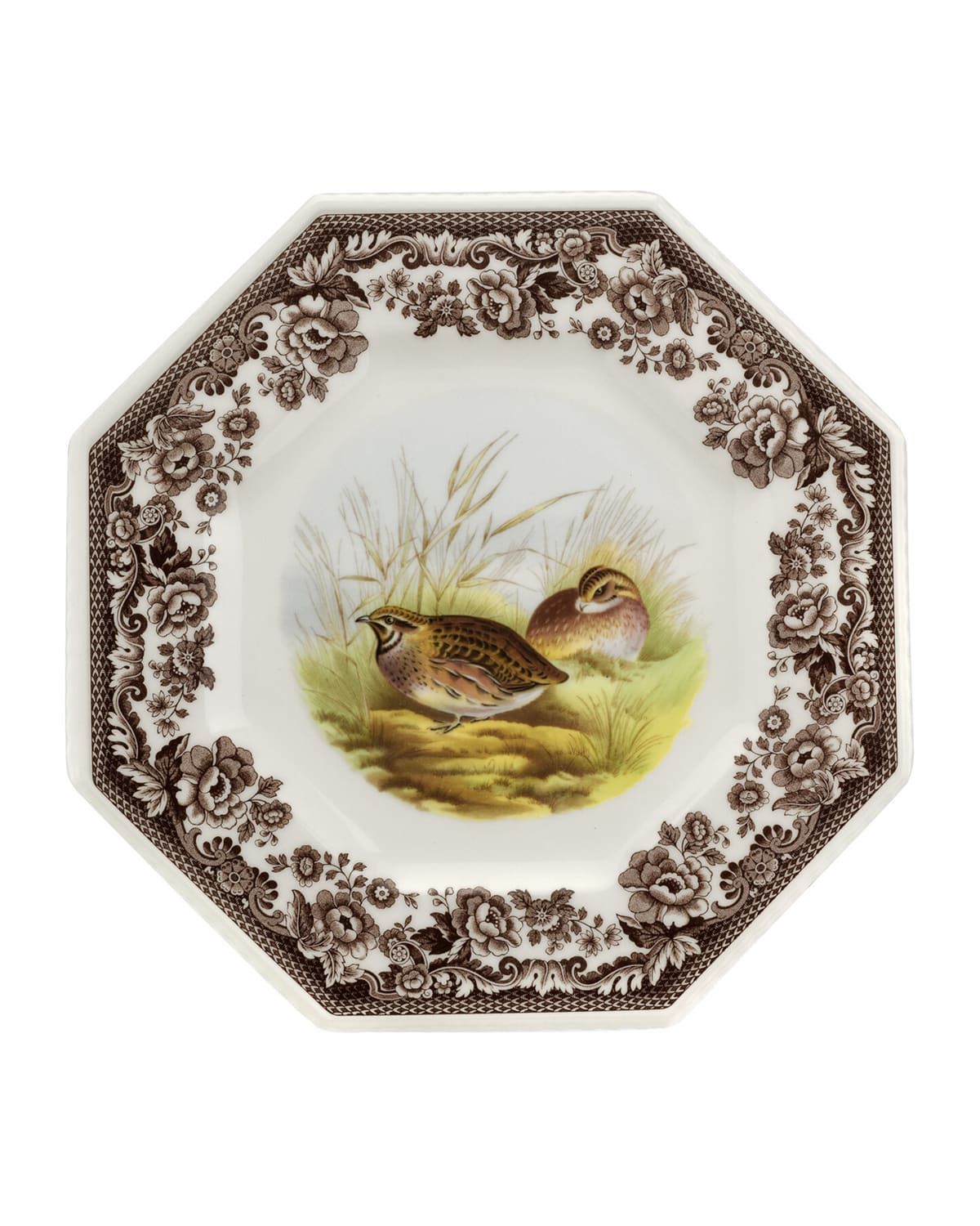 Shop Spode Woodland Octagonal Plate In Quail
