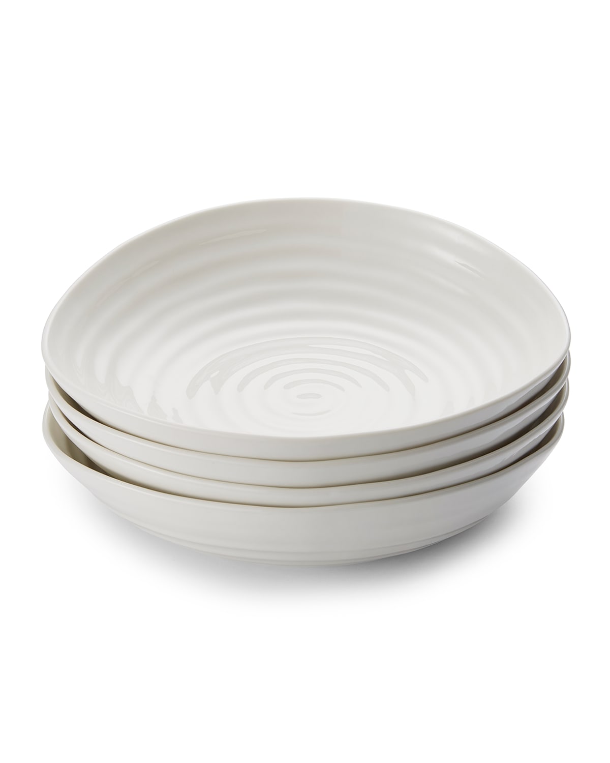 Shop Portmeirion Sophie Conran Pasta Bowls, Set Of 4 In White