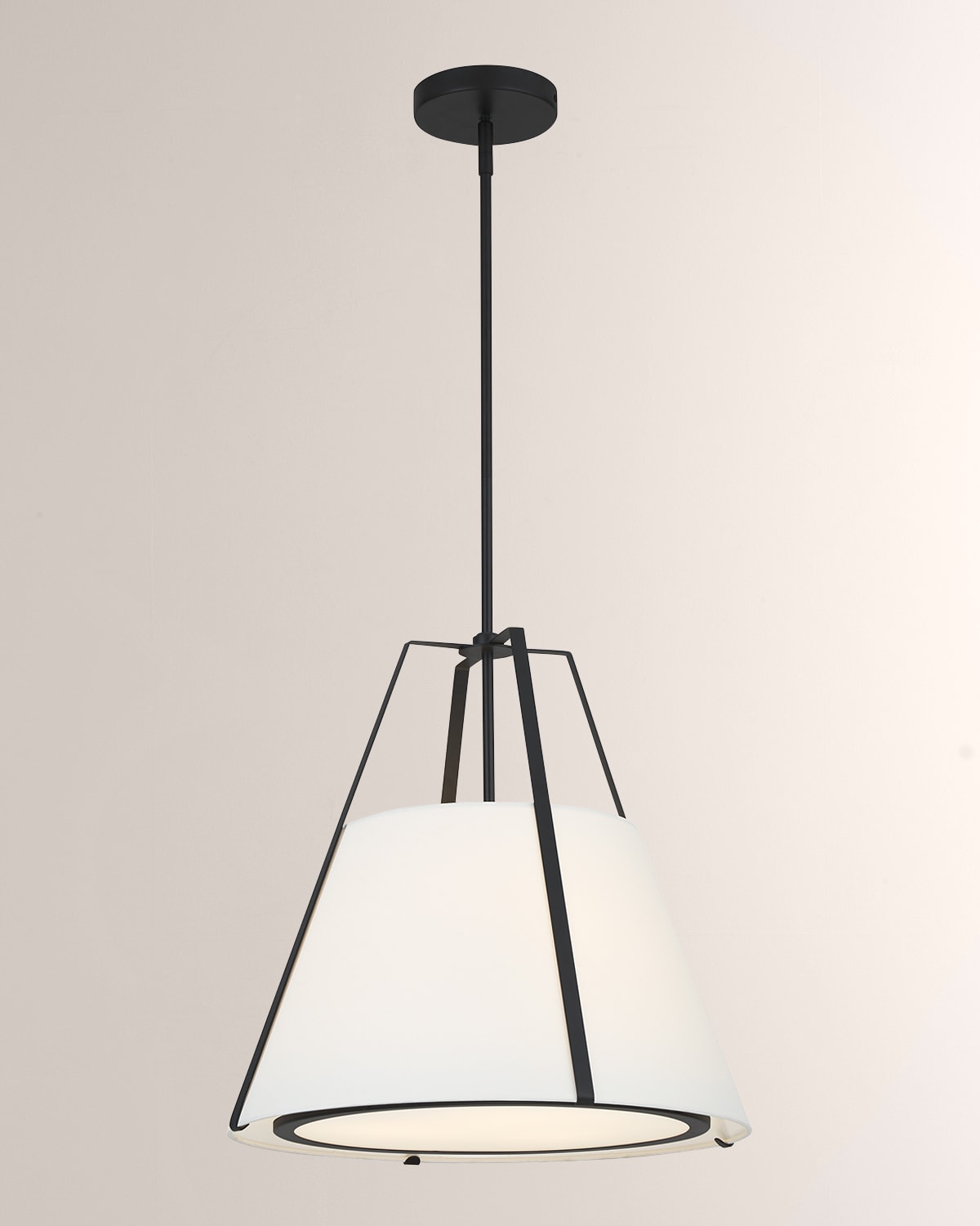 Shop Crystorama Fulton 3-light Pendant In Black