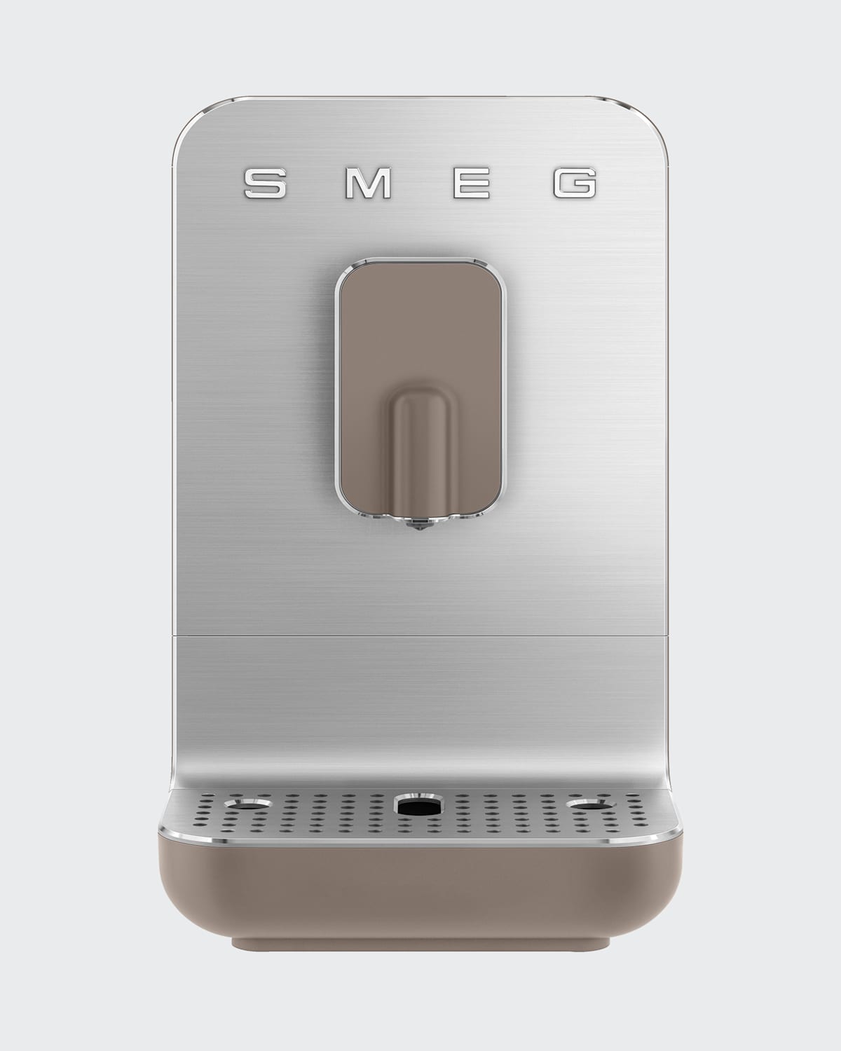 Shop Smeg Fully-automatic Coffee Machine In Taupe