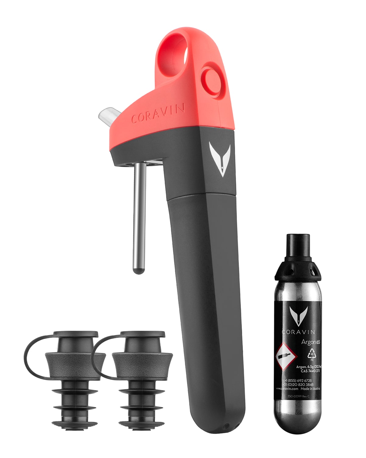 Coravin Pivot Wine Preservation System In Coral