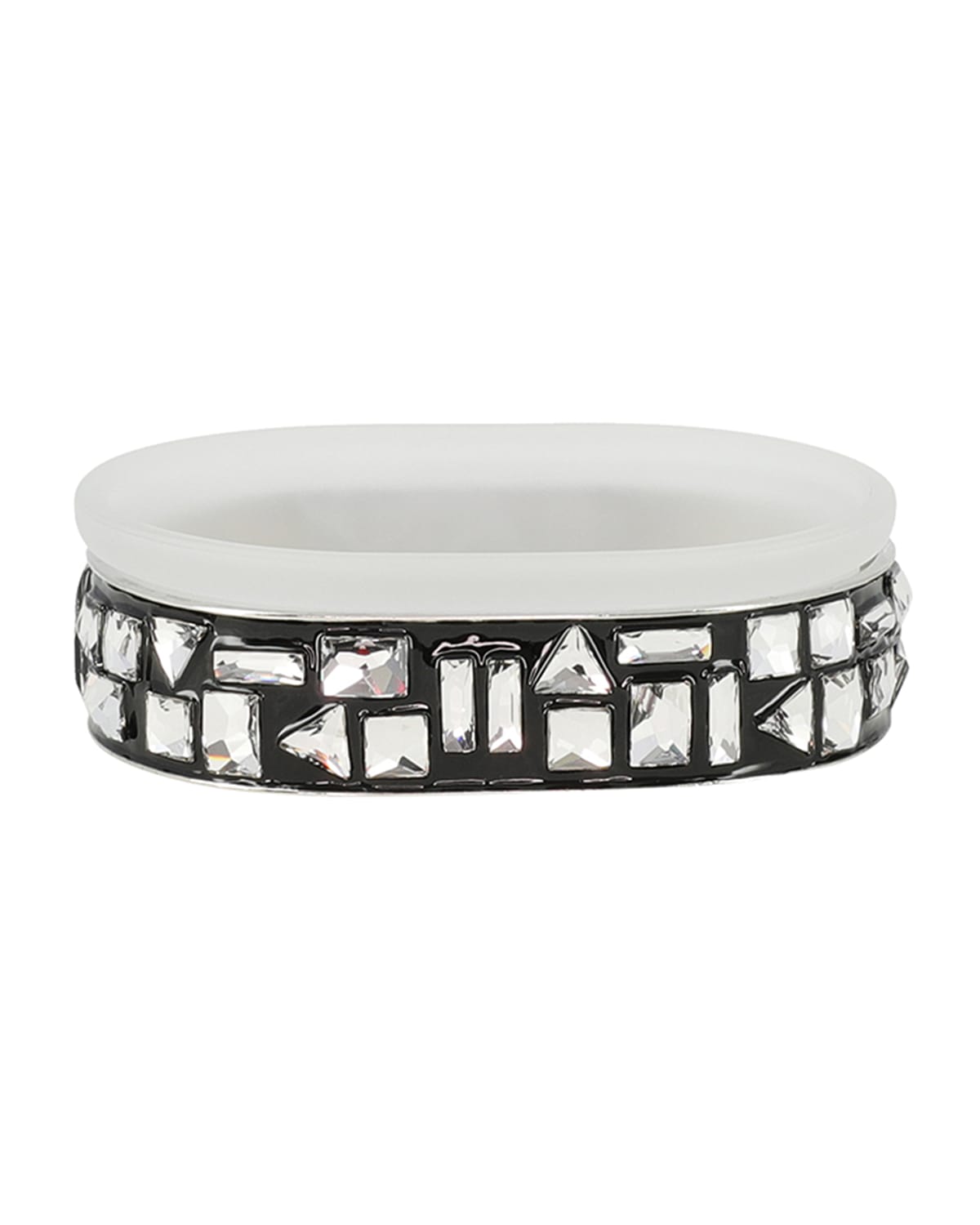 Mike & Ally Budapest Soap Dish With Swarovski Crystals In Black