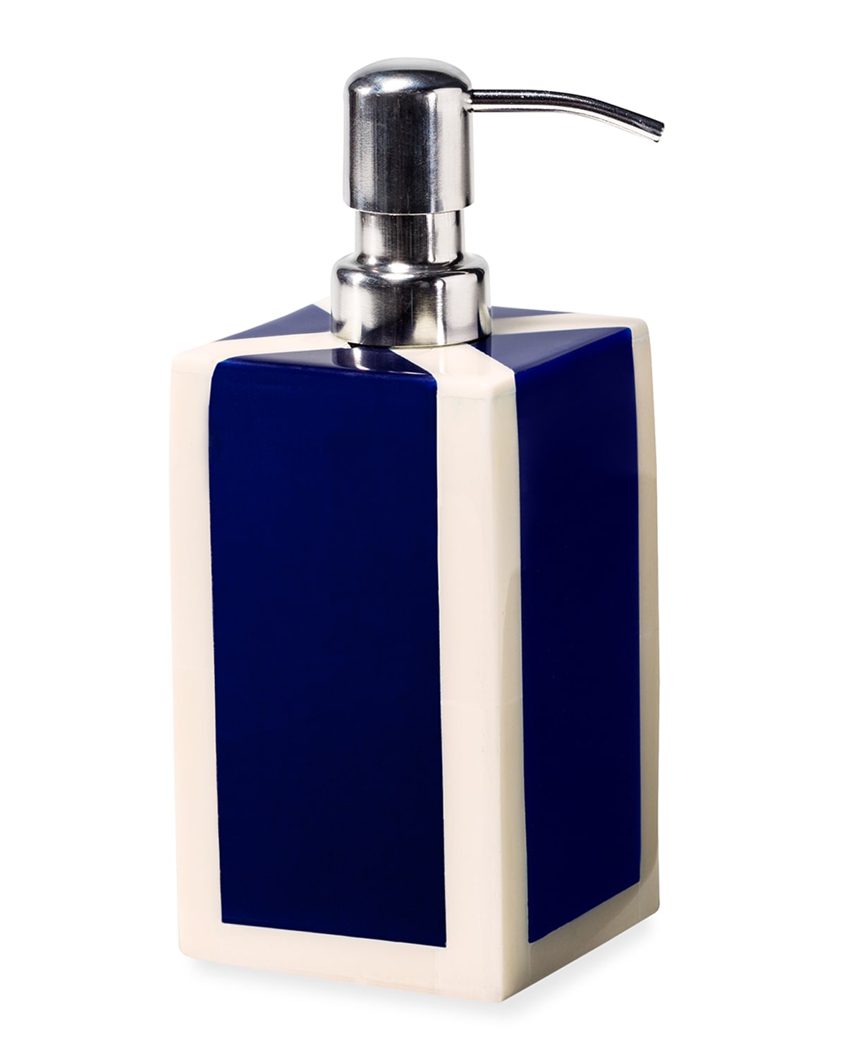 Ladorada Ink Blue & Bone Soap Dispenser