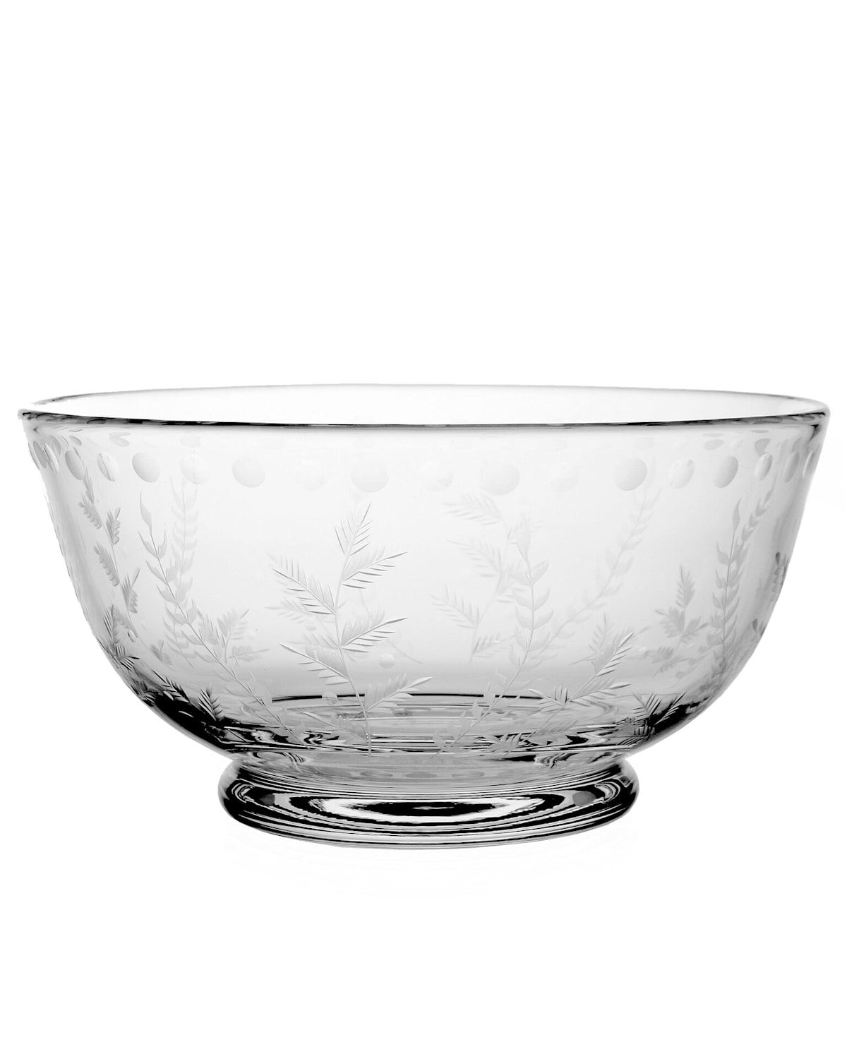 Shop William Yeoward Crystal Fern 12" Bowl In Clear