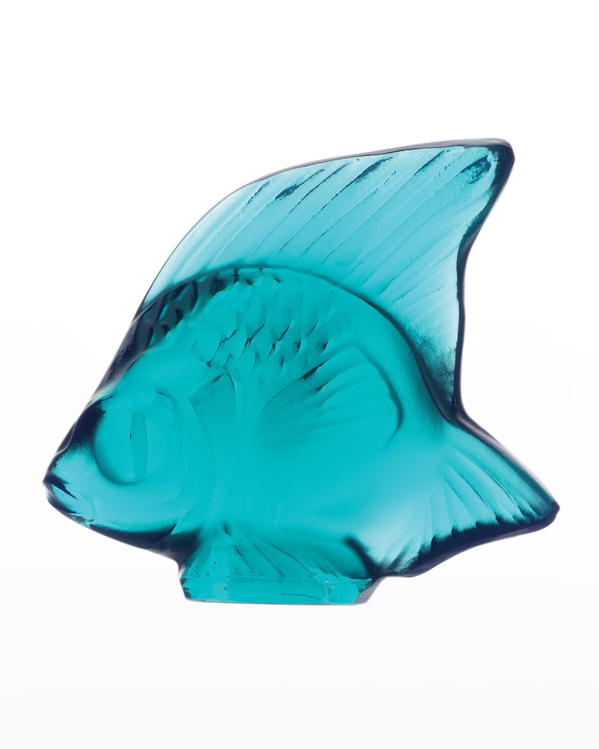 Shop Lalique Turquoise Fish In Lt Turquoi