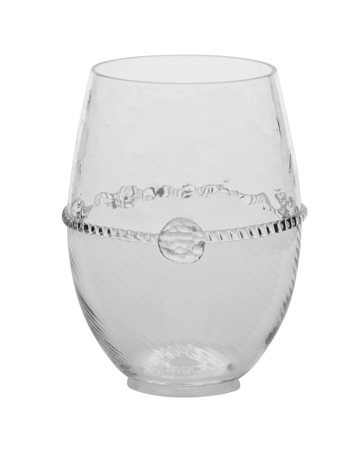 Juliska Graham Stemless White Wine Glass In Clear