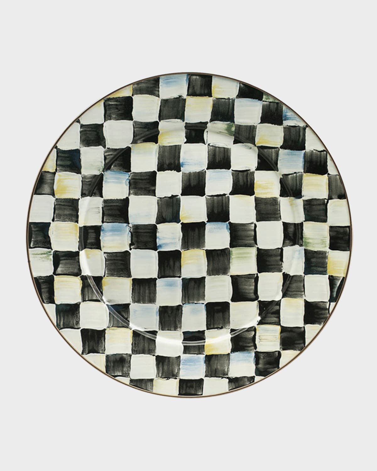 Mackenzie-childs Courtly Check Enamel Serving Platter