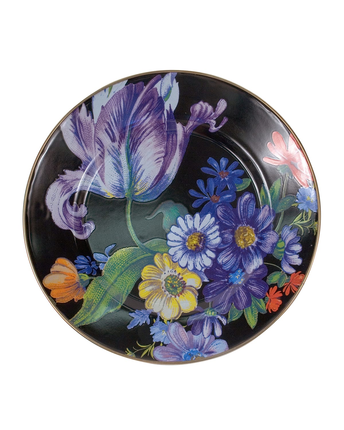 Mackenzie-childs Flower Market Dinner Plate - White
