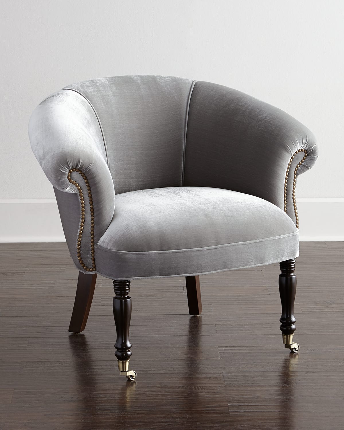 Haute House Silver Sausalito Chair In Silver/ Grey