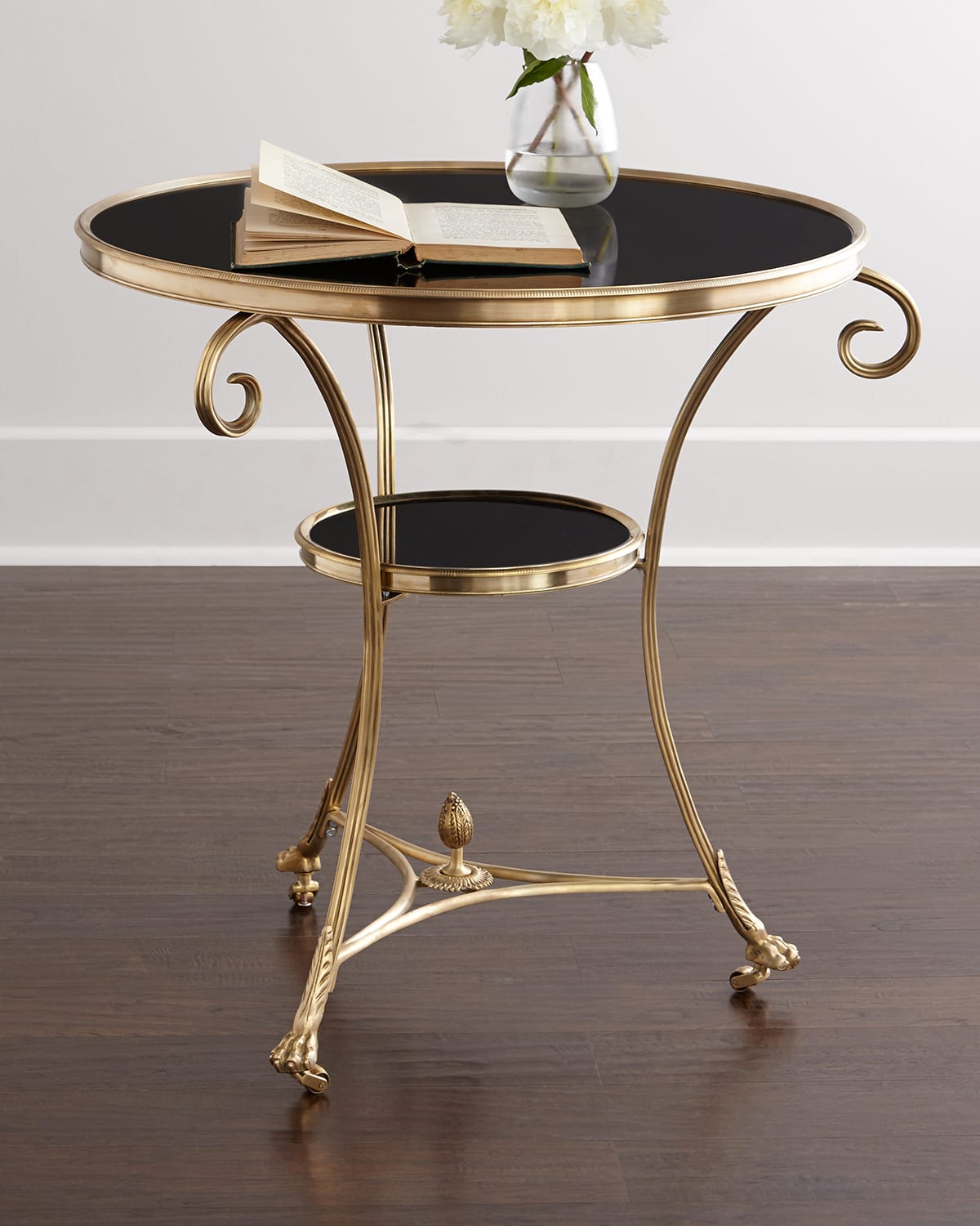 Black Granite Side Table