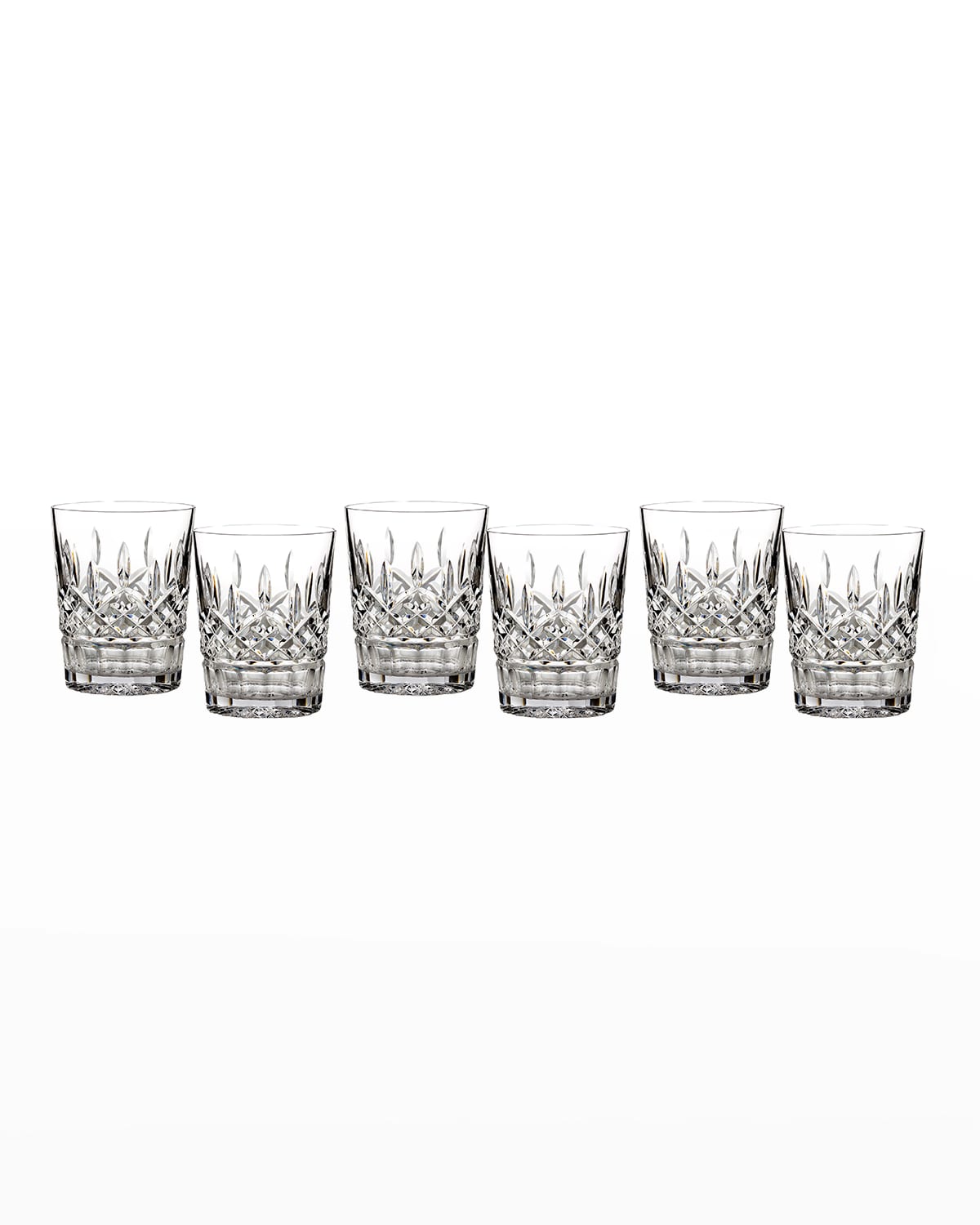 Shop Waterford Crystal Lismore Double Old-fashioneds, Set Of 6 In Clear