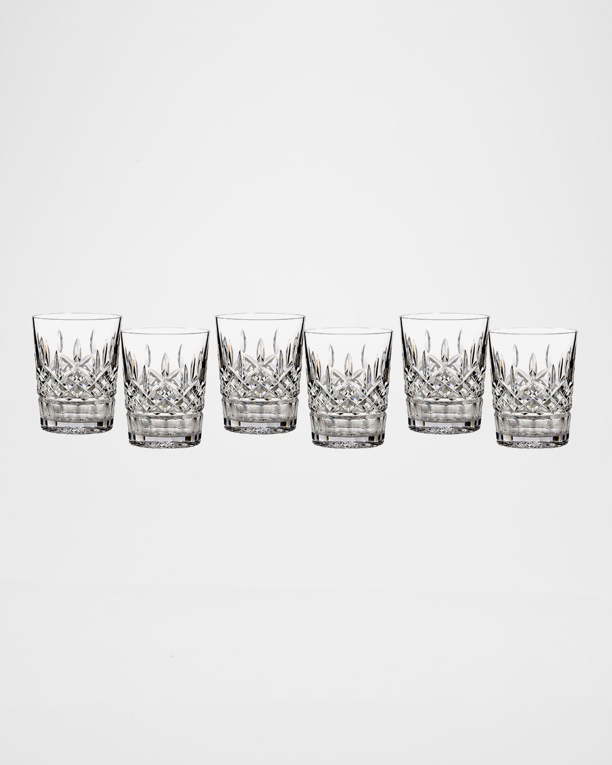 Shop Waterford Crystal Lismore Double Old-fashioneds, Set Of 6 In Clear