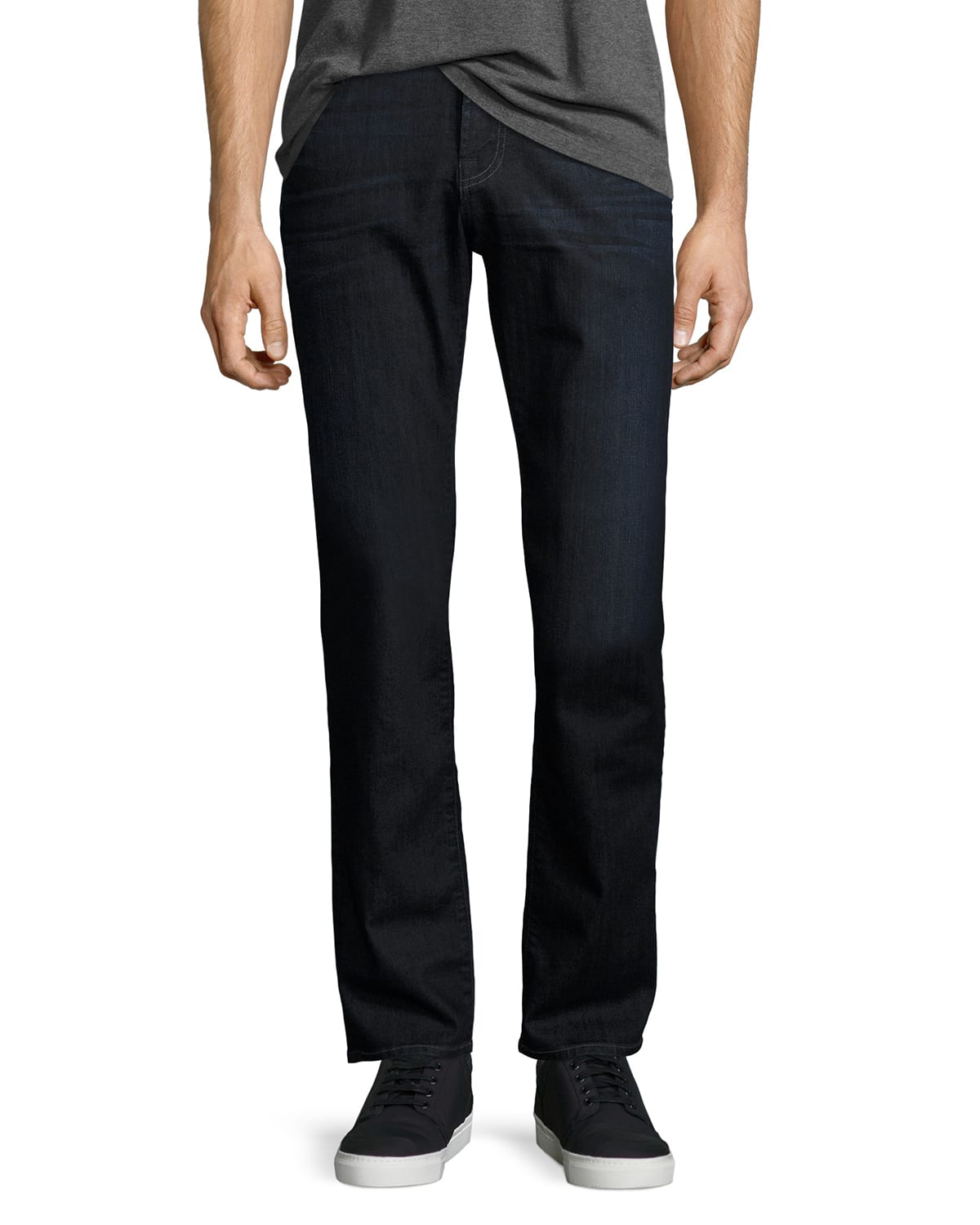 Shop 7 For All Mankind Men's Straight-leg Airweft Denim Jeans In Flash