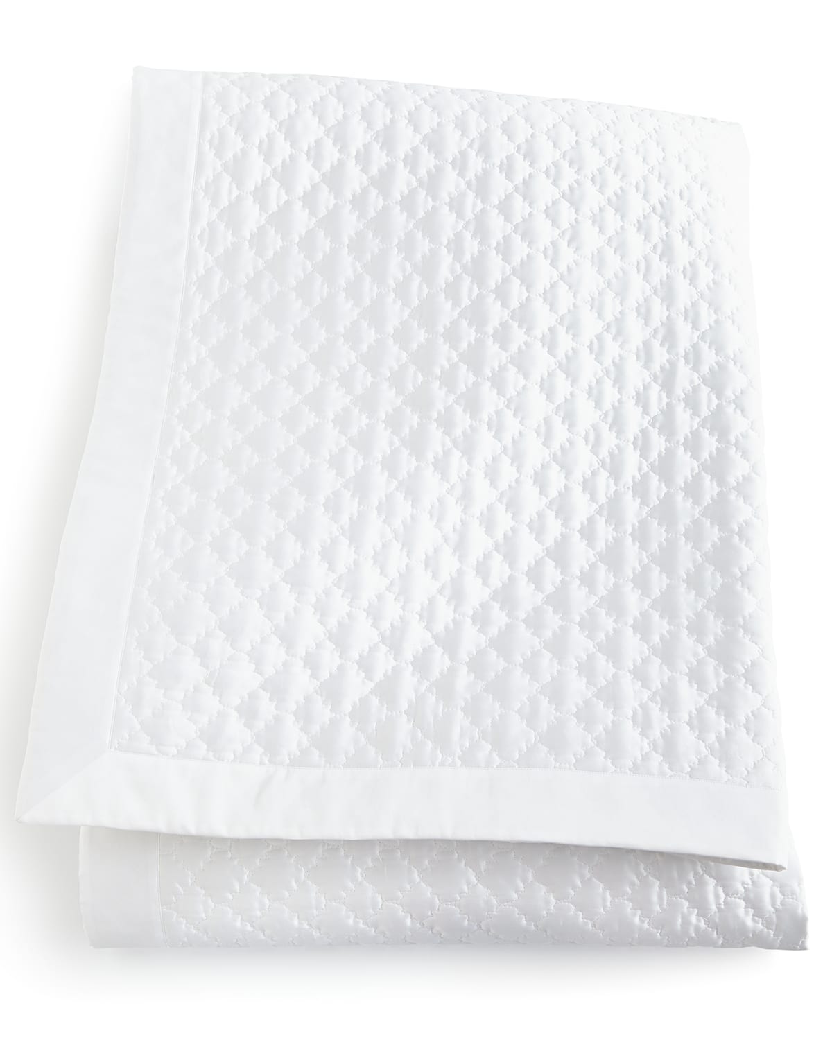 Matouk Ava Full/queen Coverlet In White