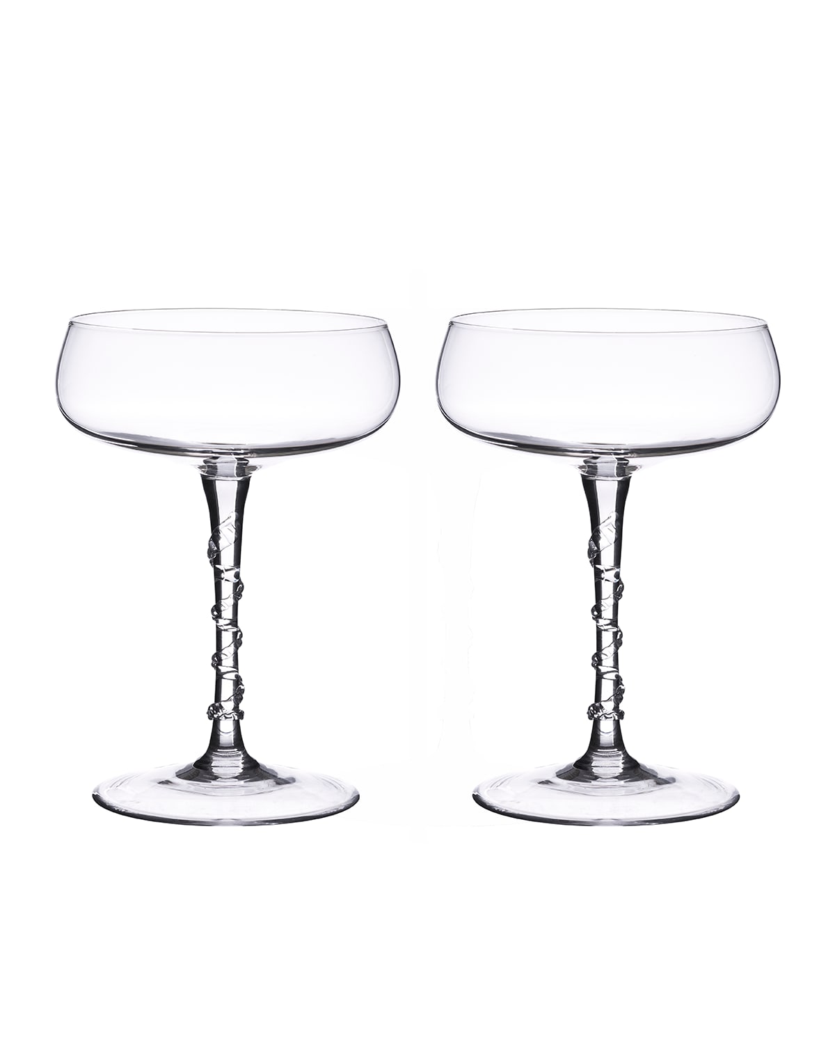 Two Amalia Champagne Coupes