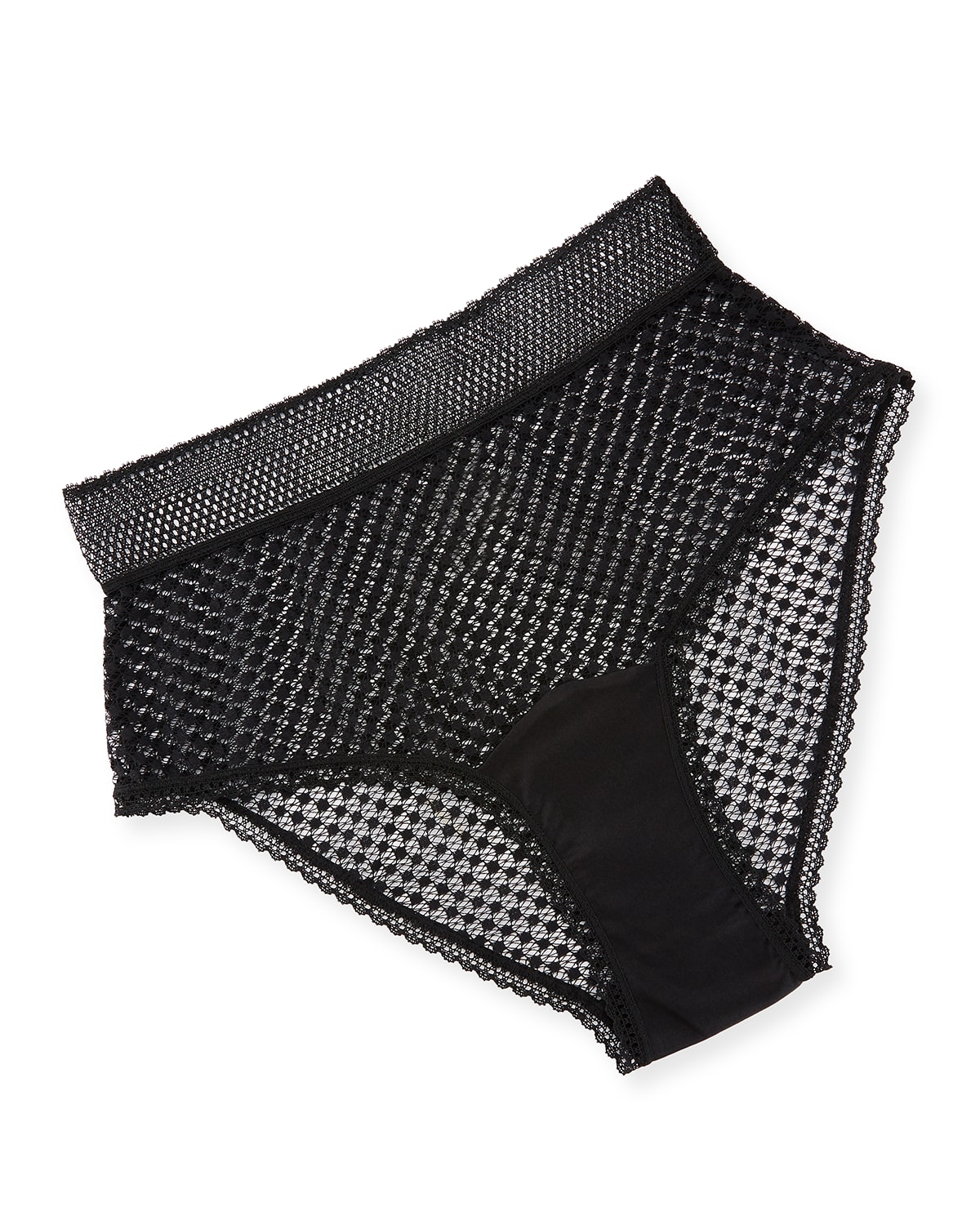 Shop Else Bella High-waist Briefs In Black