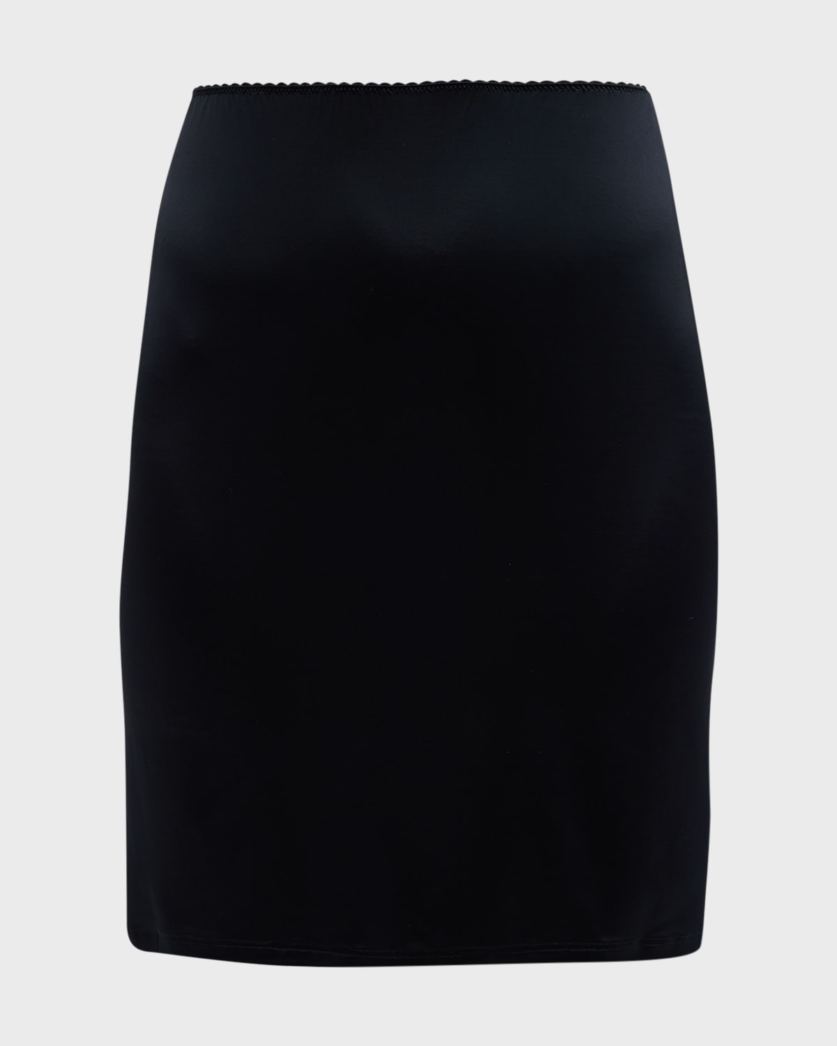 Hanro Satin Deluxe Half Slip In Black