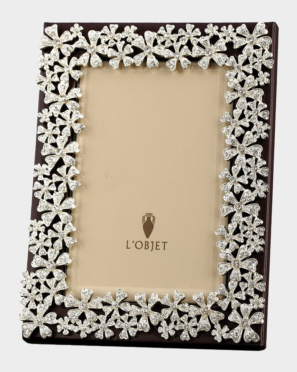 L'objet Garland Swarovski Crystal Picture Frame, 5" X 7" In Multi