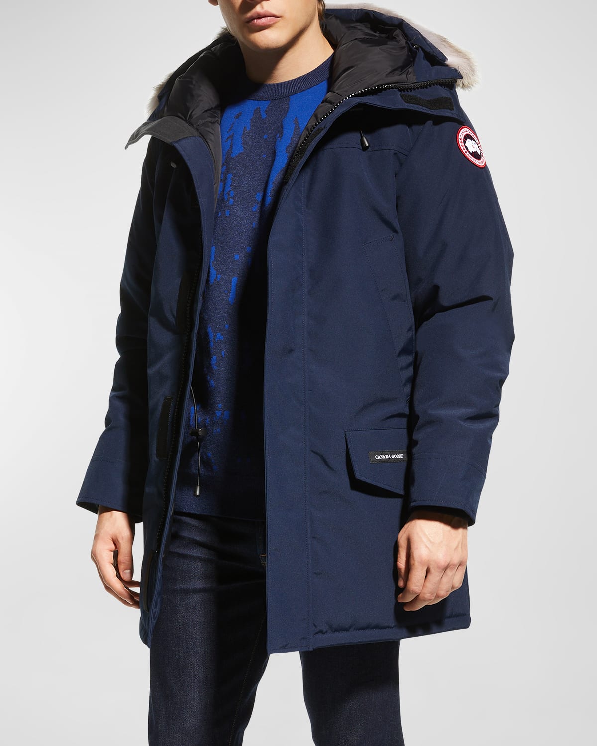 Canada Goose Men's Langford Arctic-Tech Parka Jacket with Fur Hood
