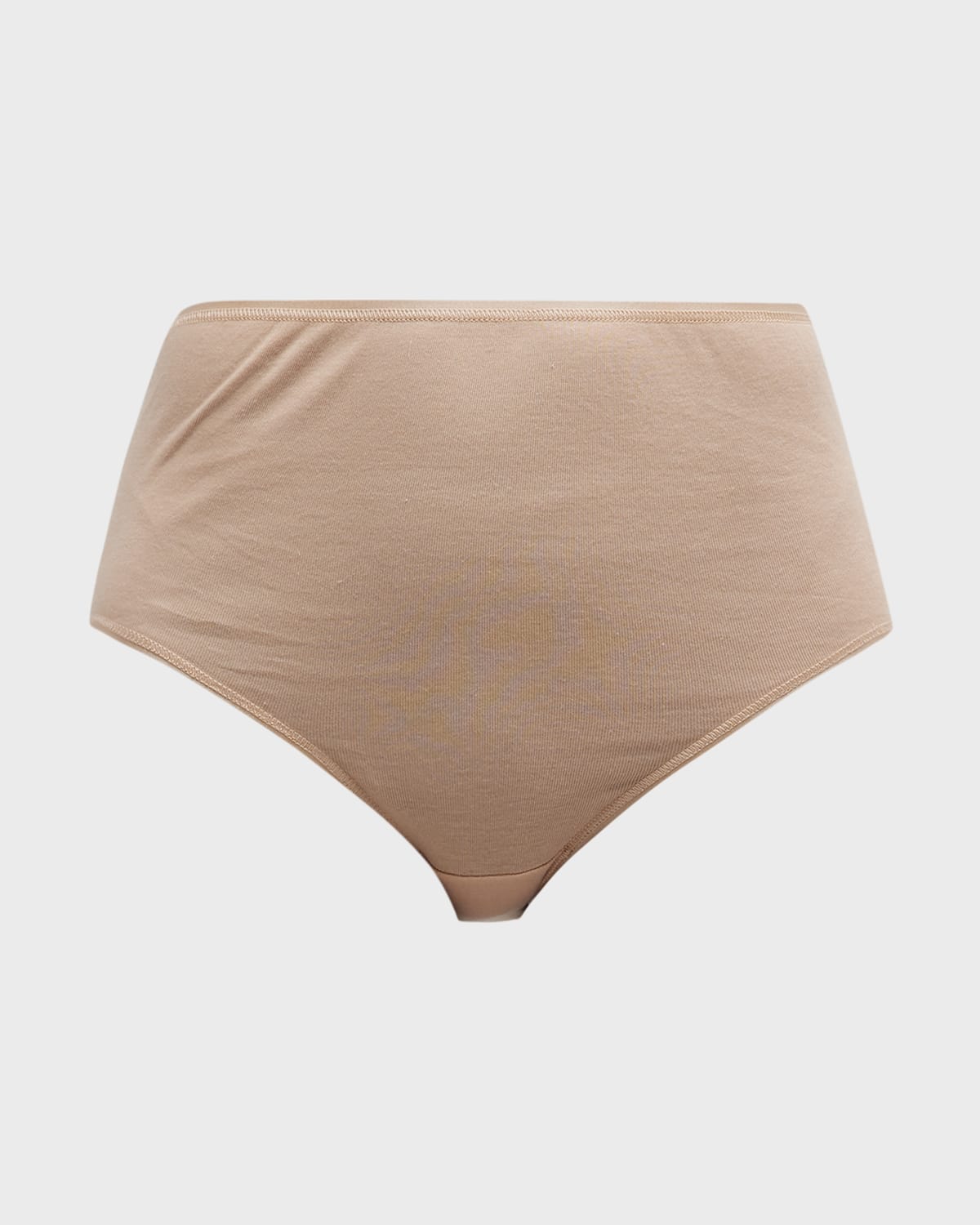 Hanro Seamless Cotton Full-cut Briefs In Skin