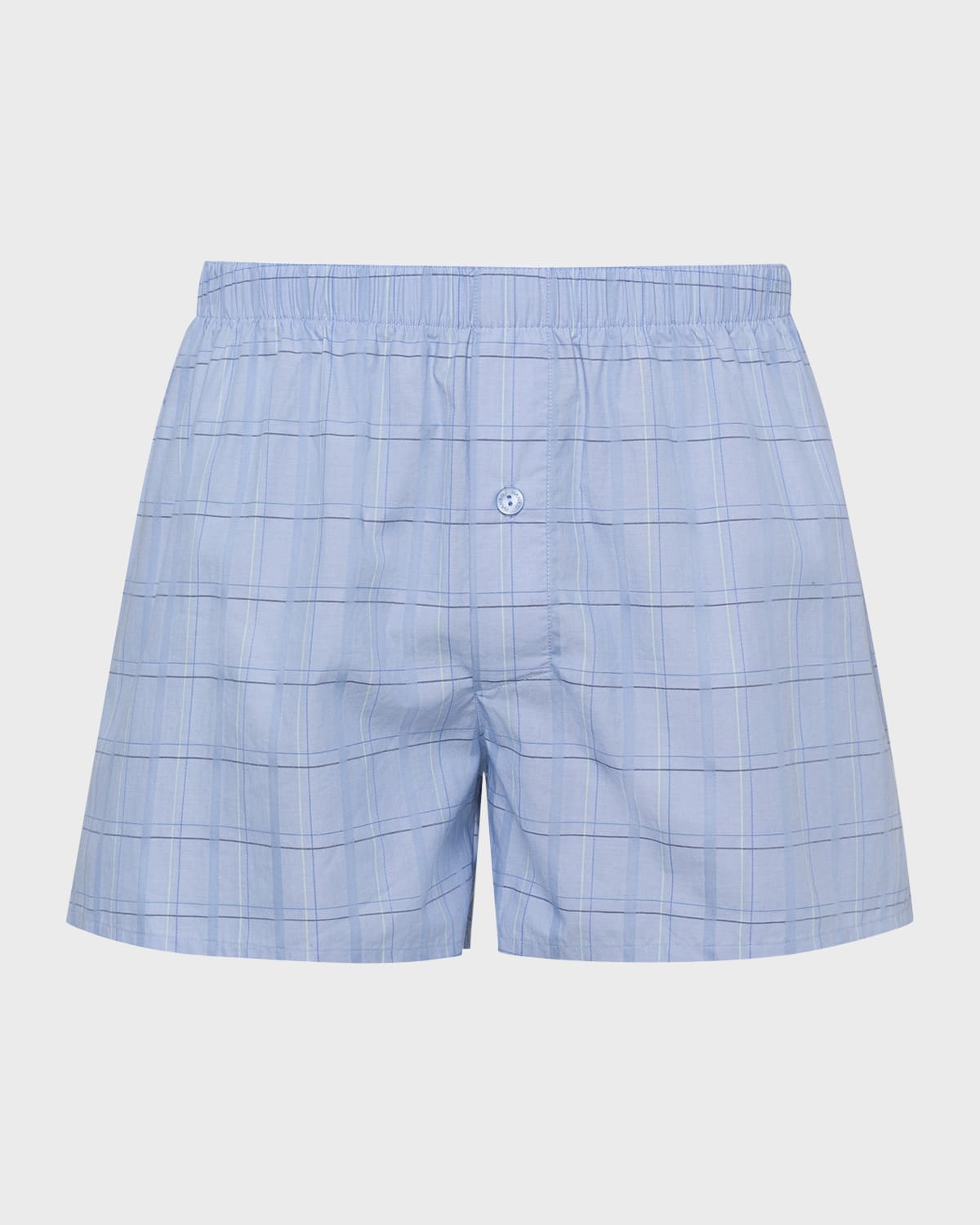 Hanro Fancy Woven Boxers In Galactic Check